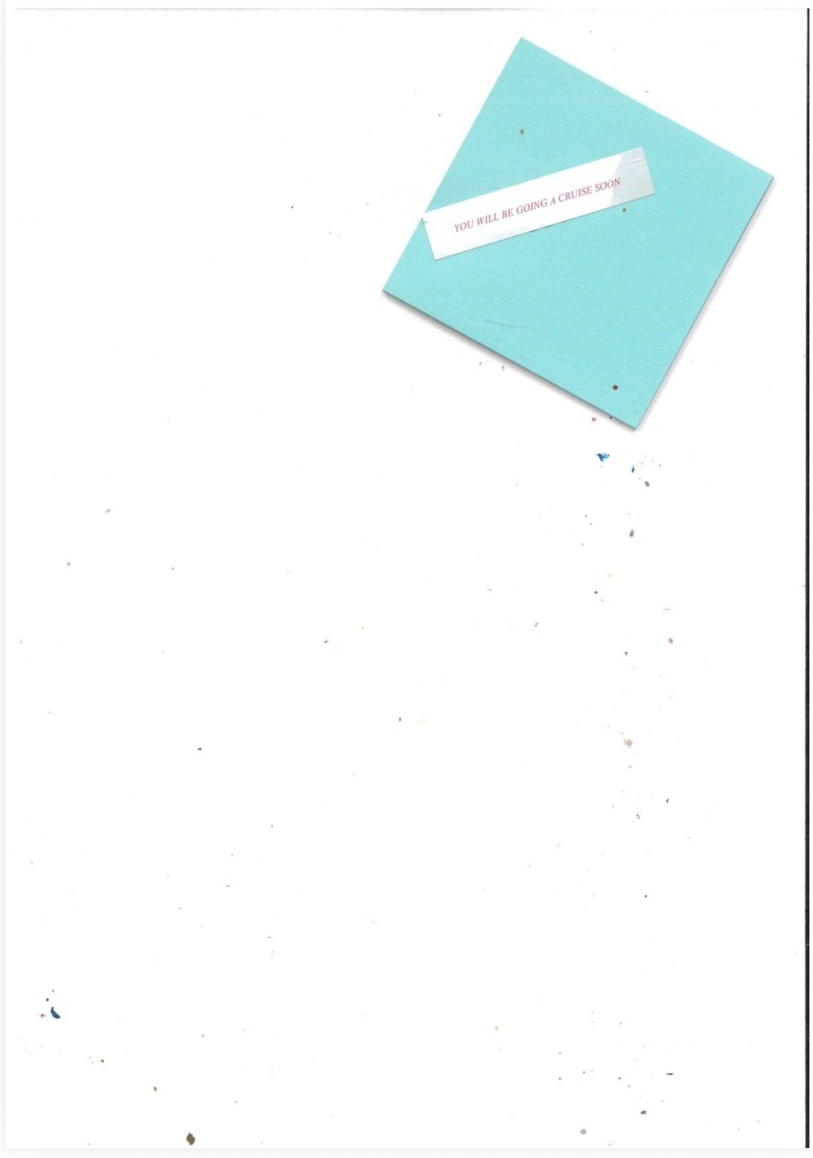 Scan of fortune cookie