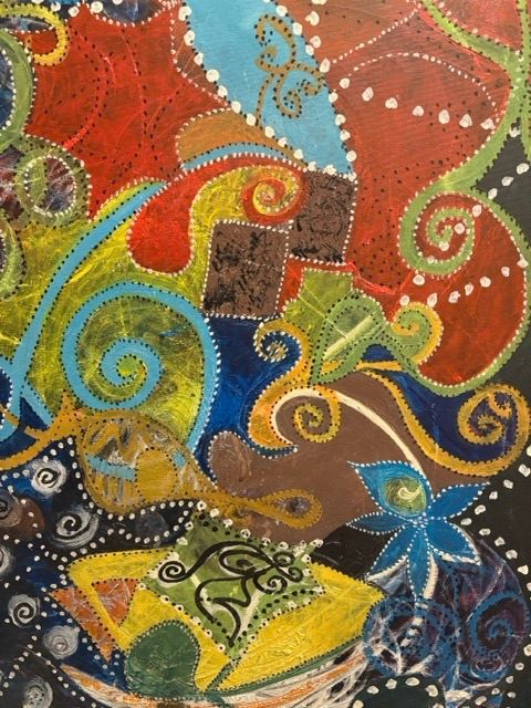 Original , acrylic on canvas, 80 cm by 60 cm