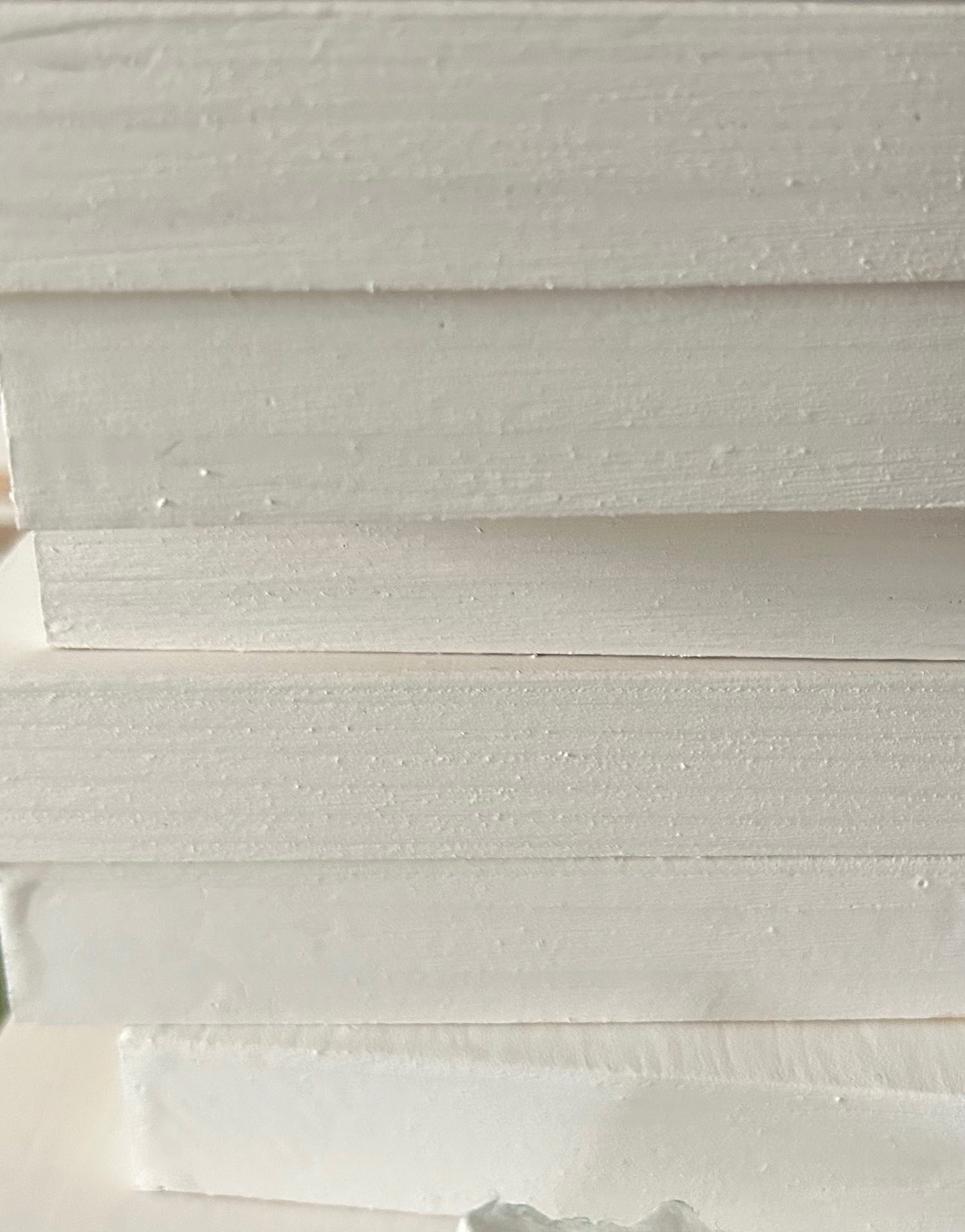 Boards coated in gesso