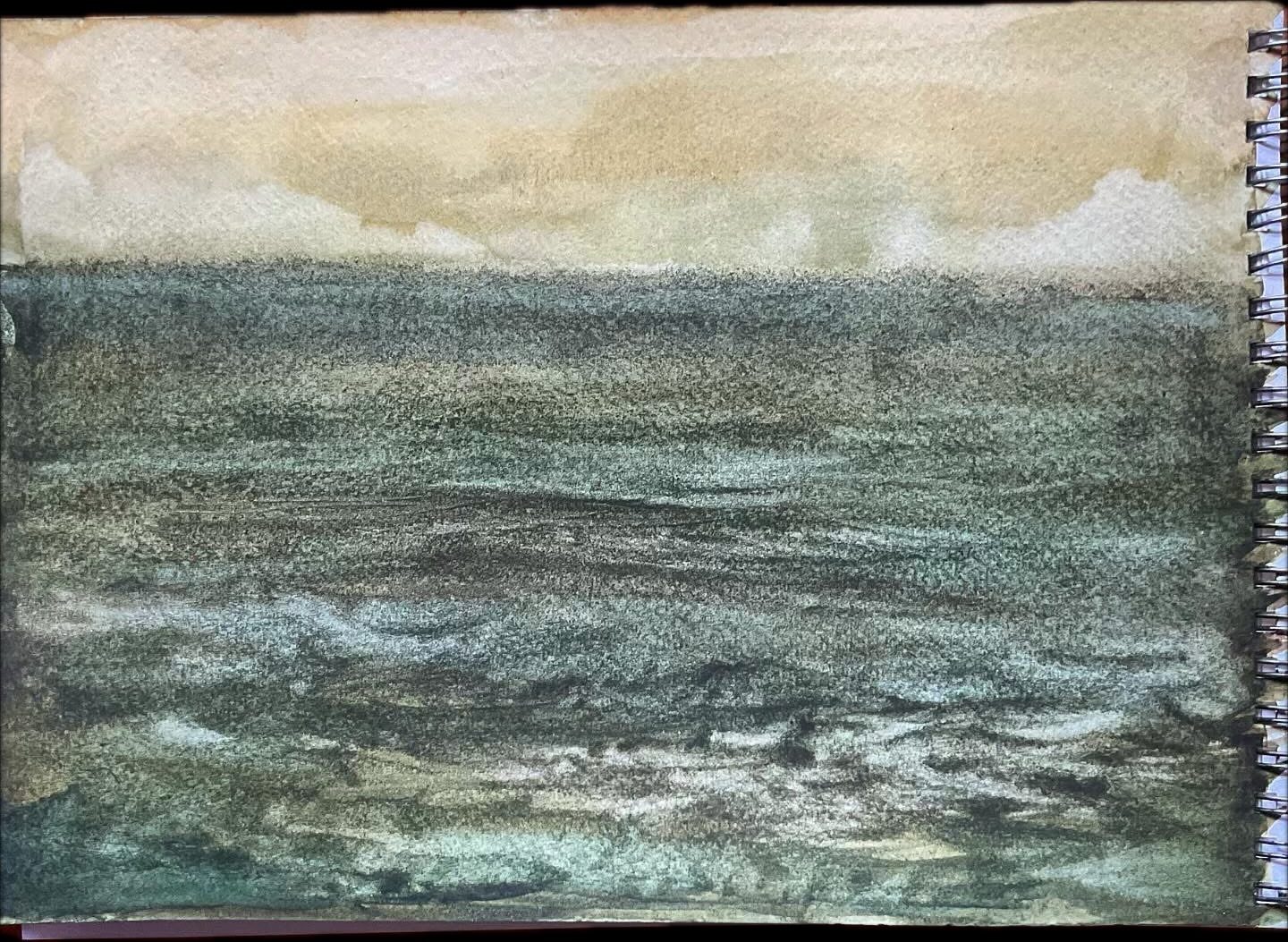 Nautical Nocturne in Ochre and Green