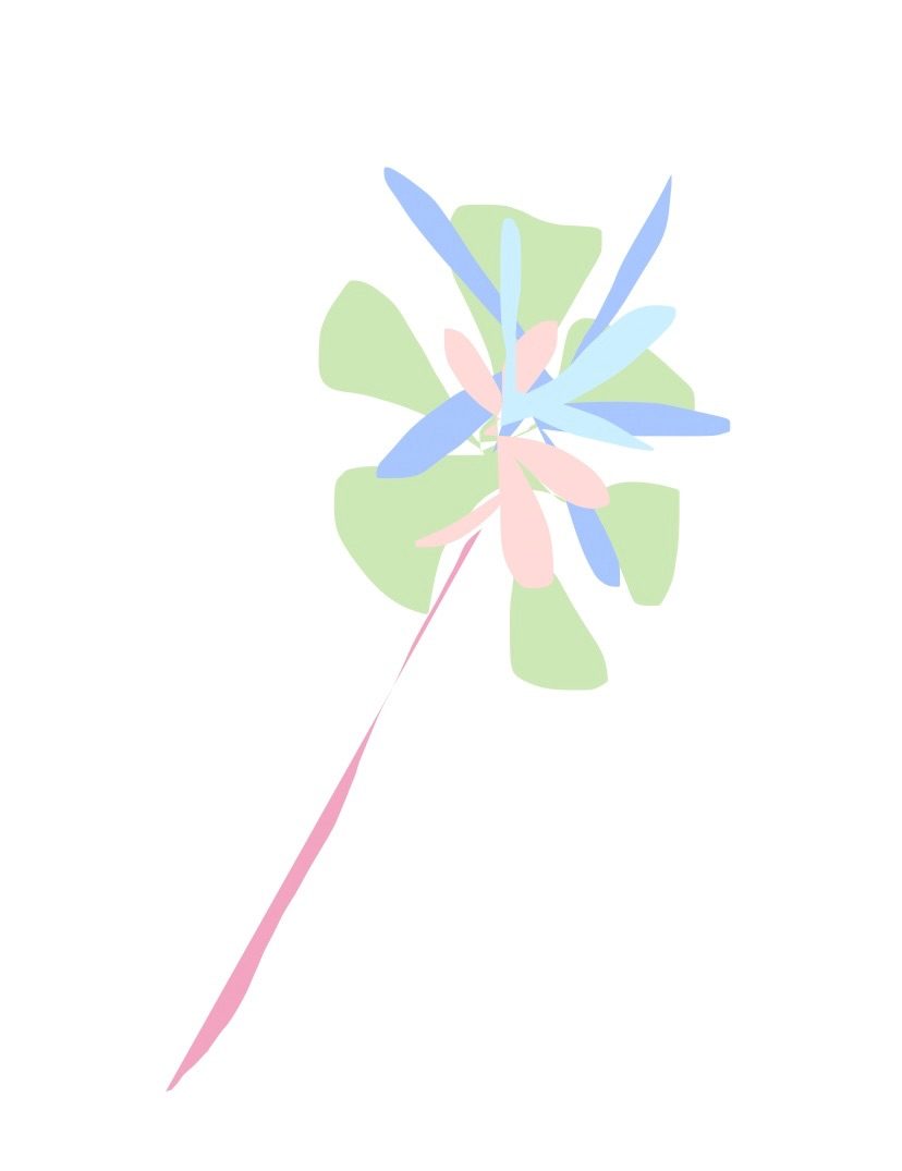Digital drawing of flower sort of shape