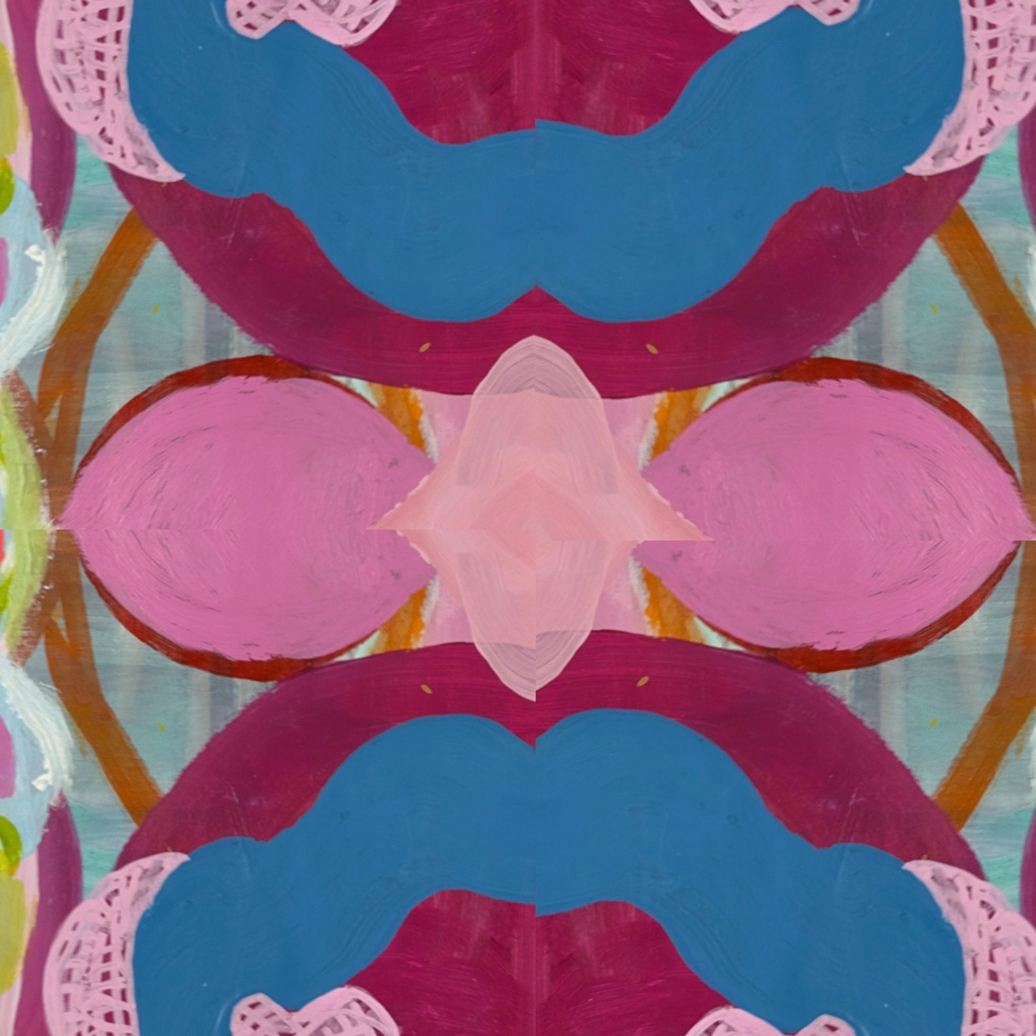 acrylic on paper/ digital collage