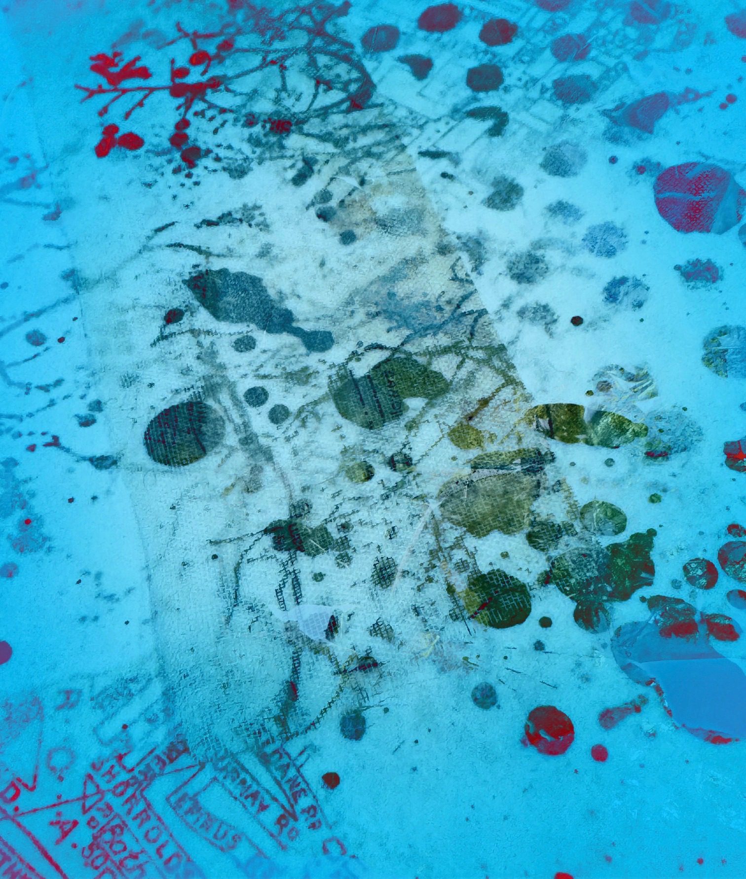 Mixed media collage Digitally blended image