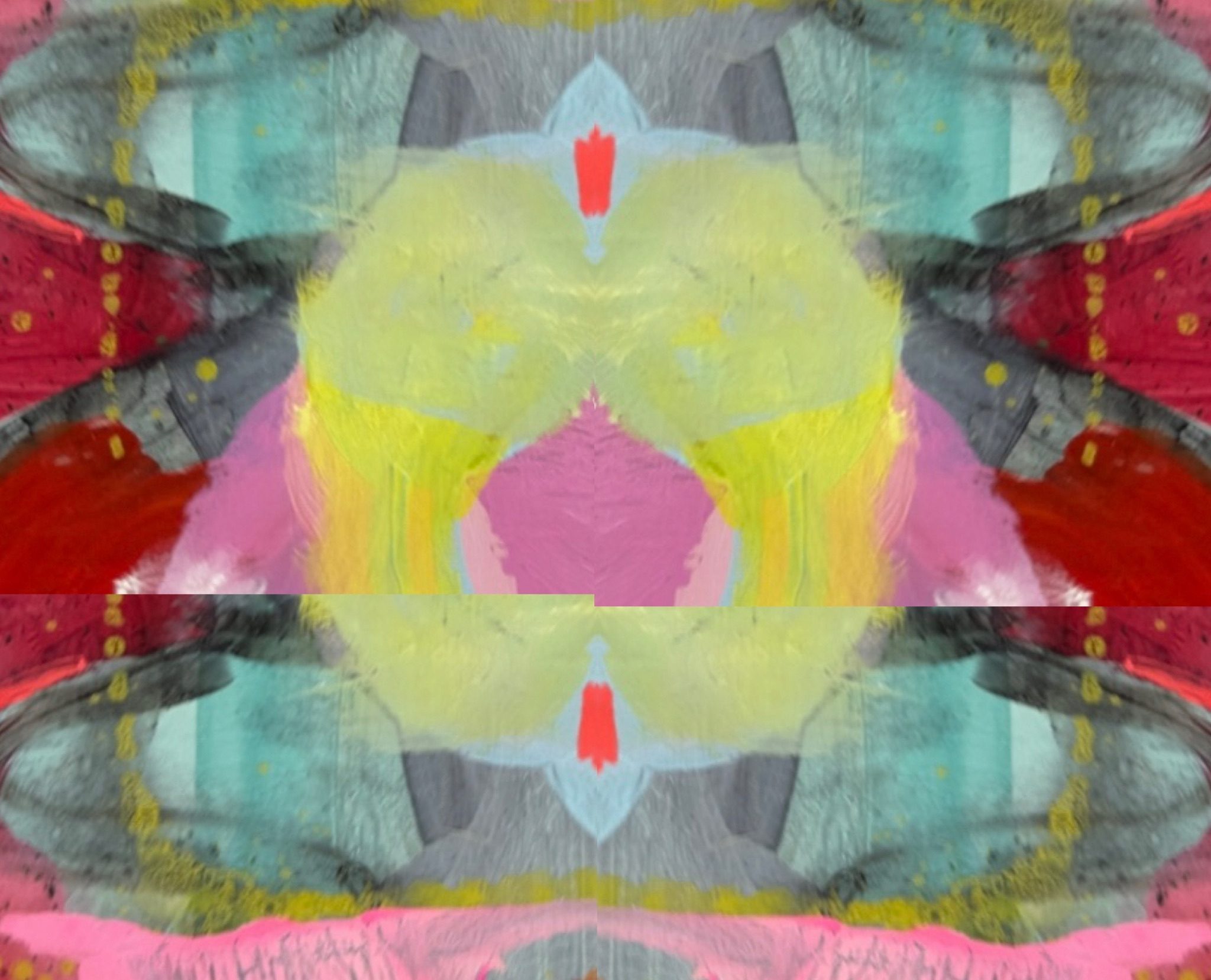 Acrylic/ digital collage