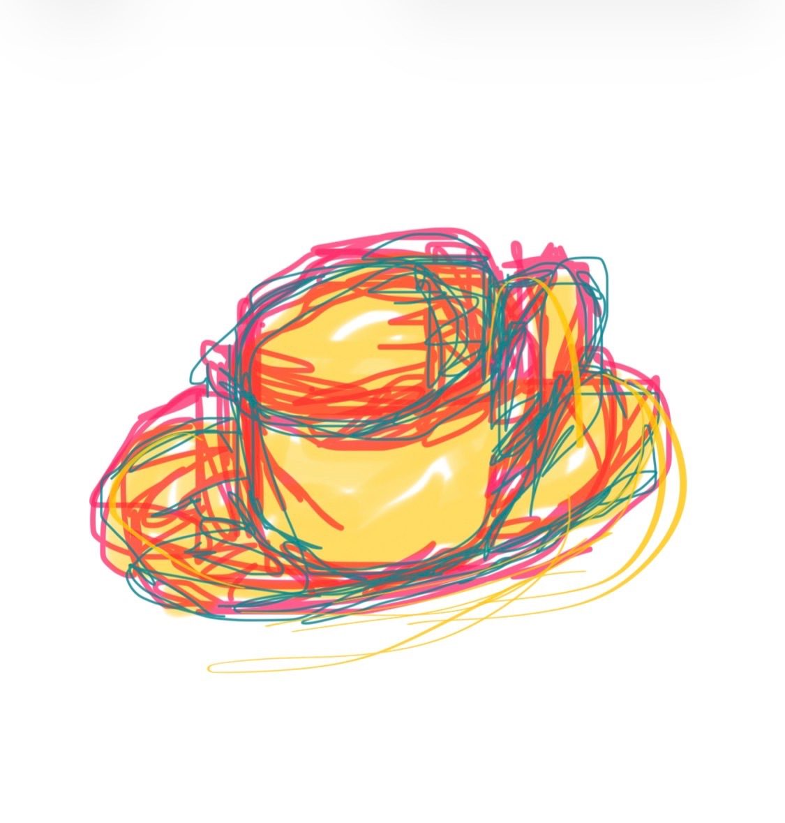 Digital drawing of cup