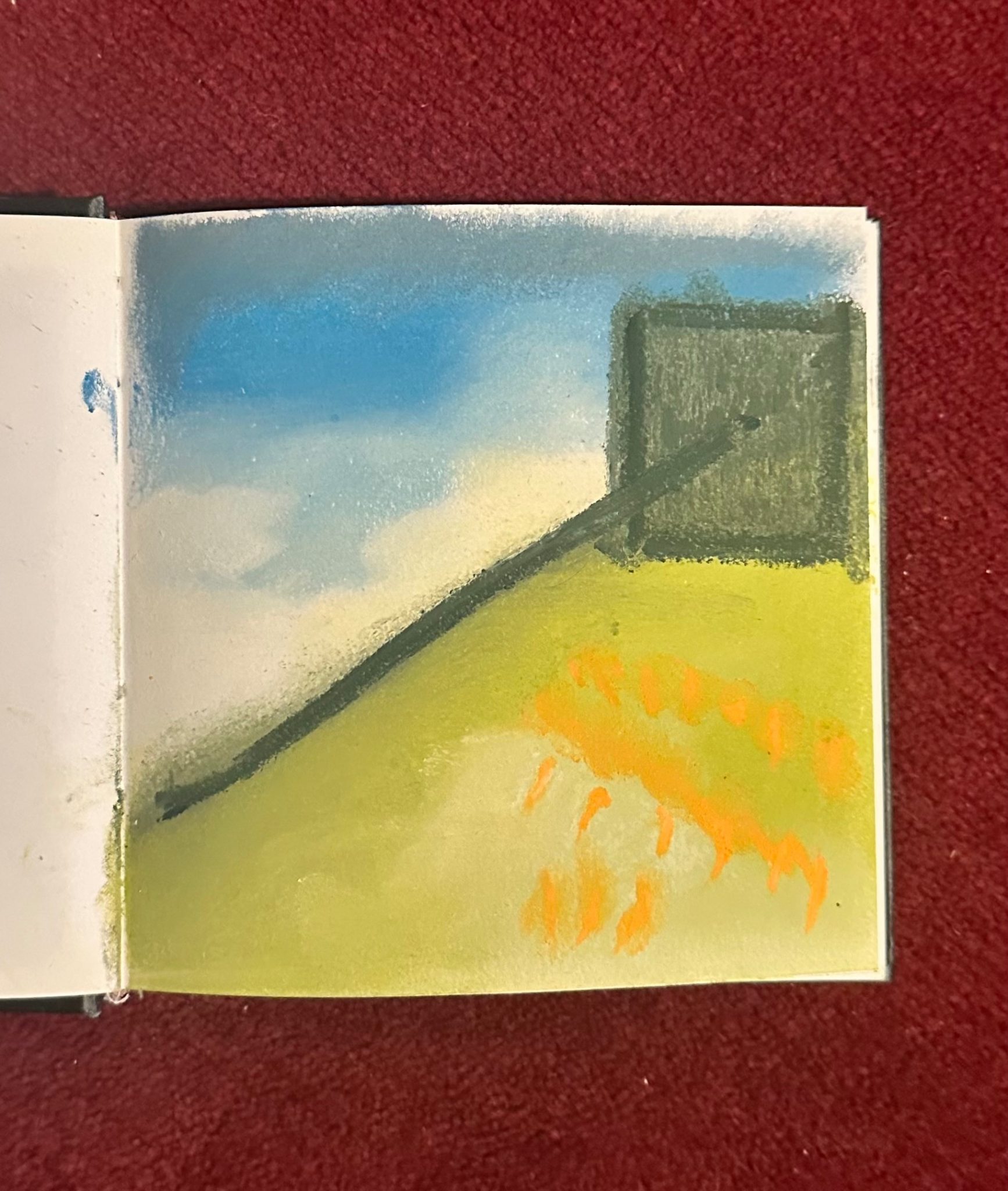 Chalk pastel painting