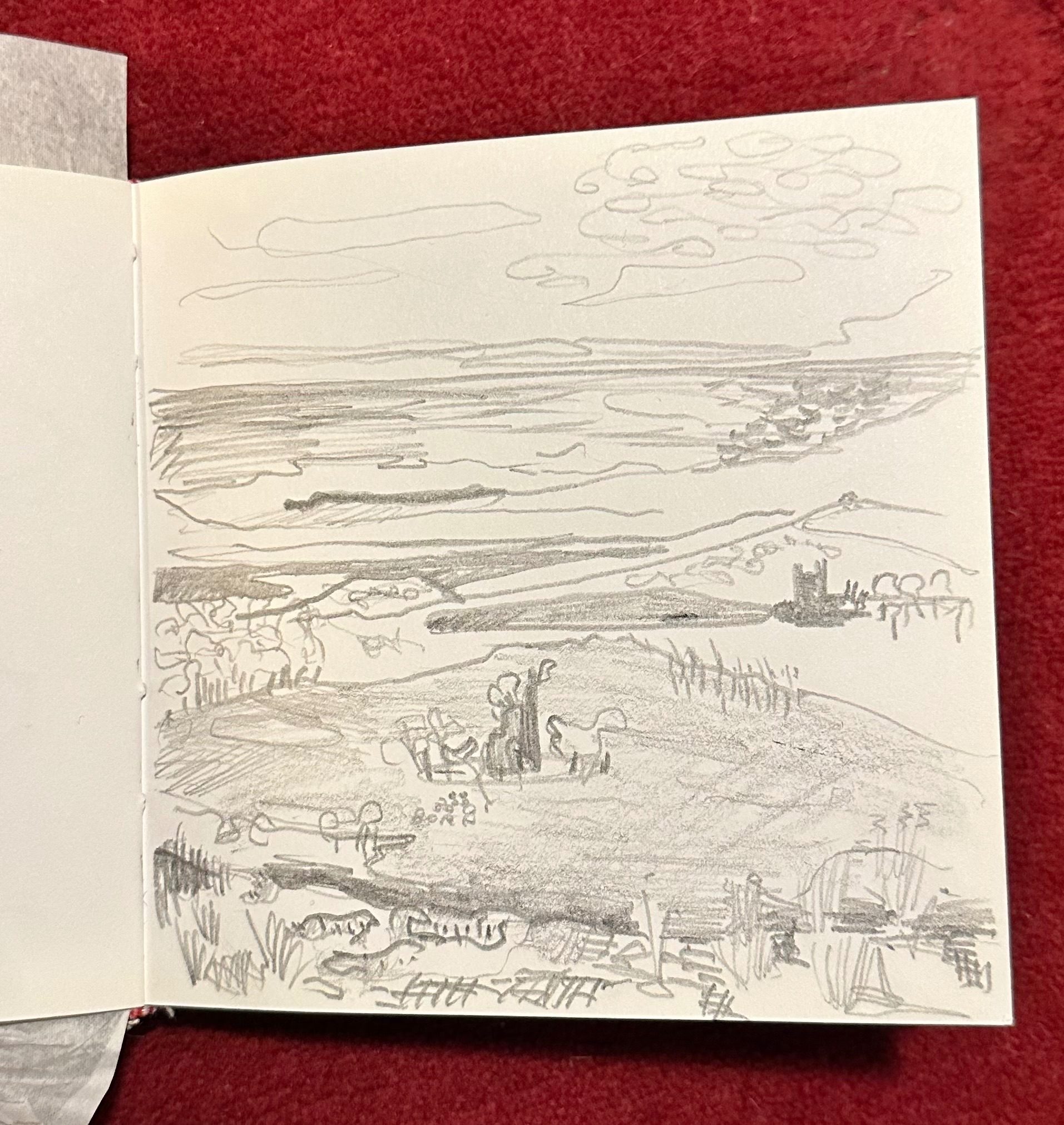 Graphite stick on paper