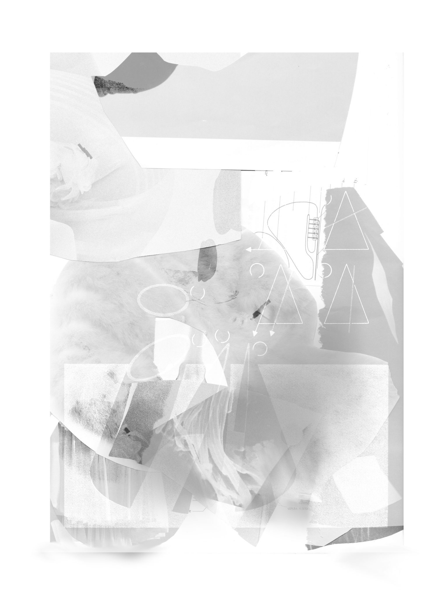 monochrome abstract drawing