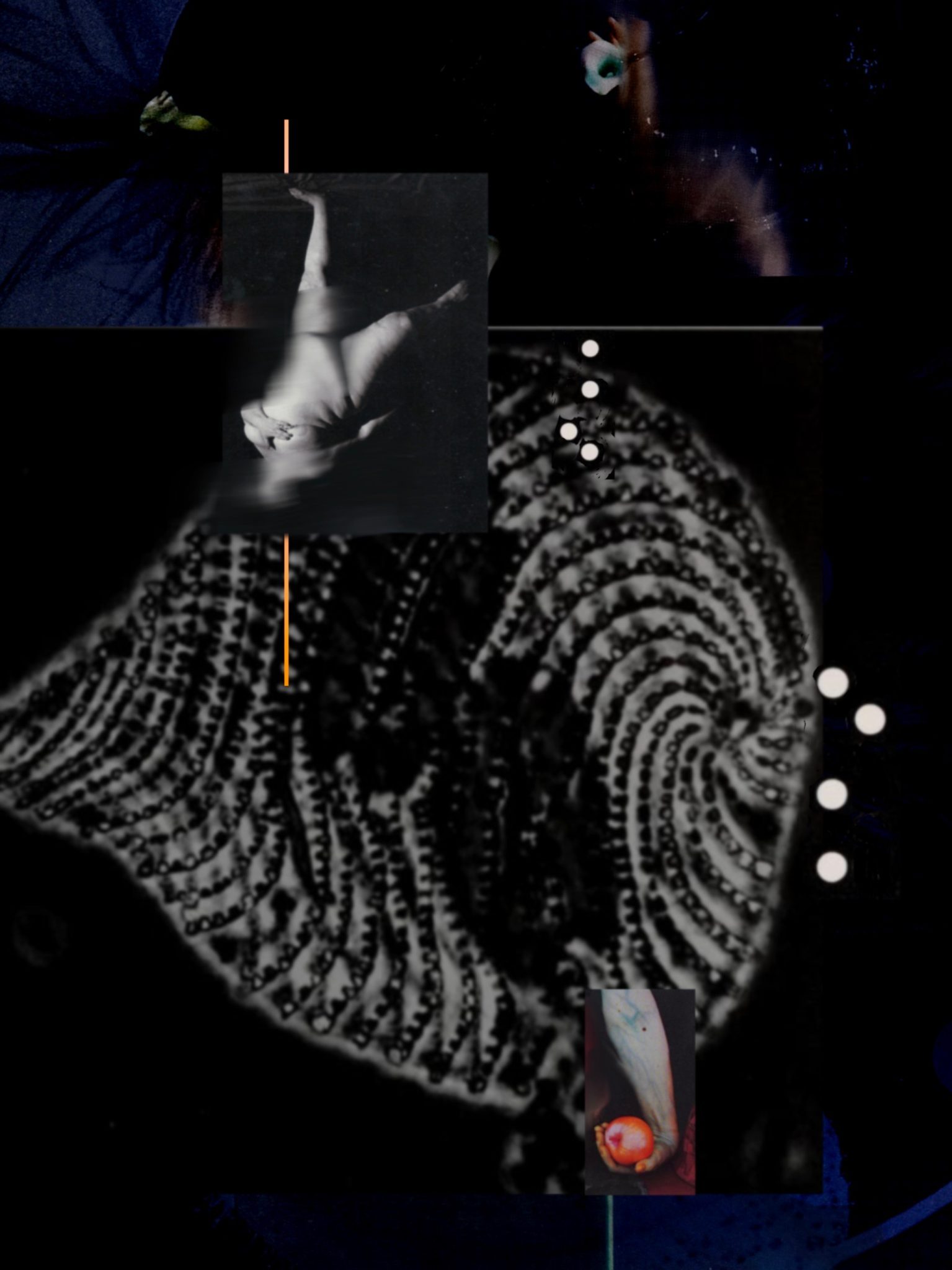 black collage woman falling