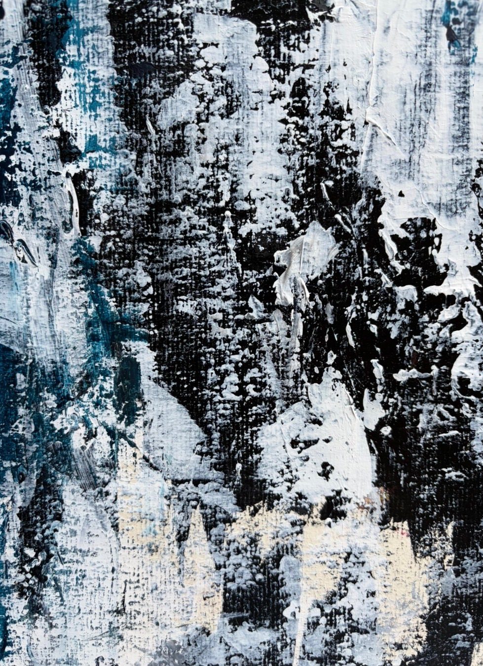 Palette knife strokes