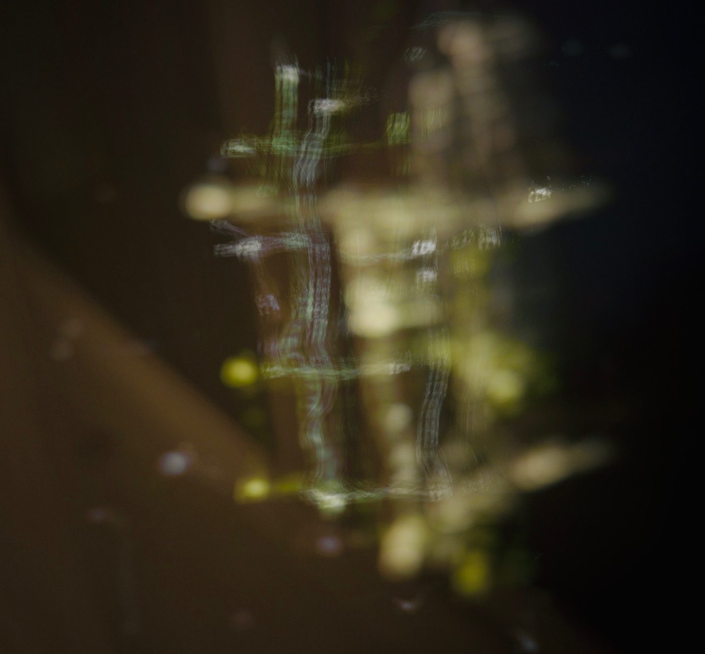 Abstract light trails on dark background.