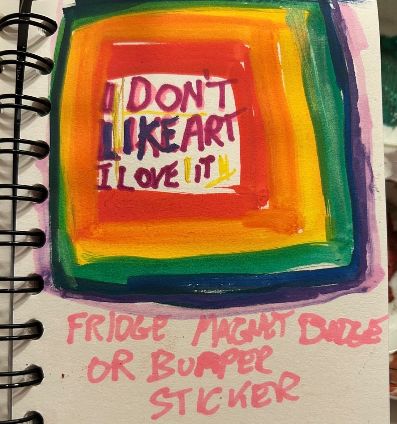 A possible badge, bumper sticker or fridge magnet