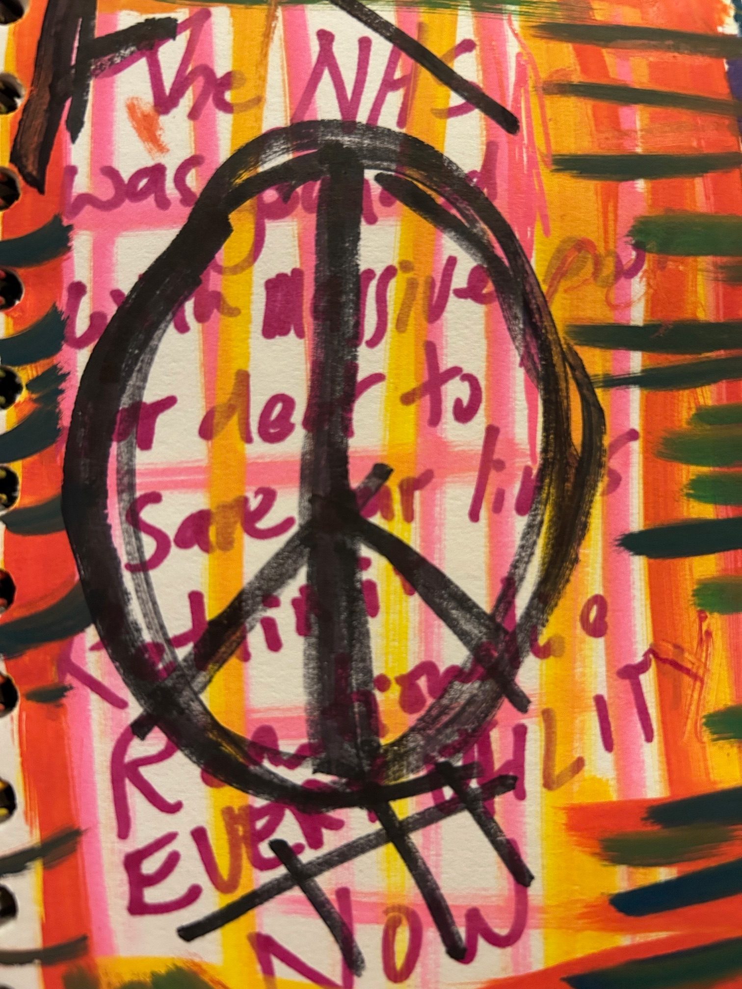 Ban the bomb on coloured text thd NHS was founded with massive post war debtto savd our lives Retain IT RENATIONALISE Every utility NOW