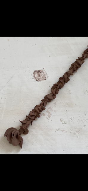 hand built earthenware totem