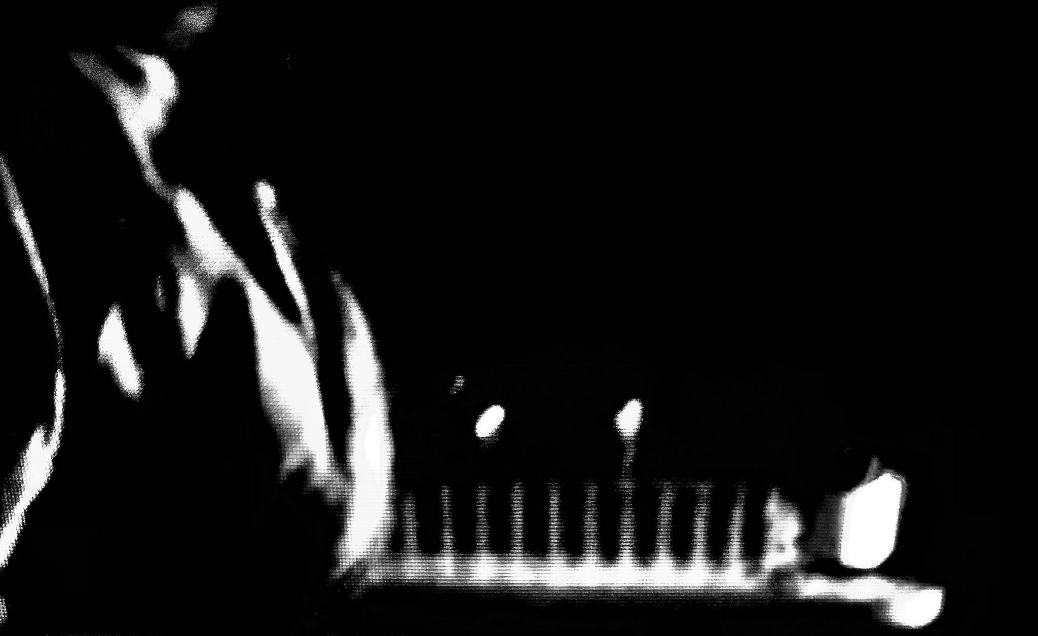 black and white abstract picture