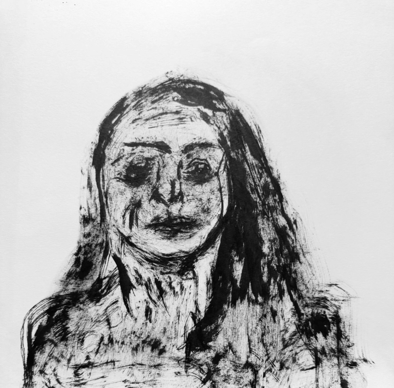 A single figure faces forward, holding presence without deflection or retreat.