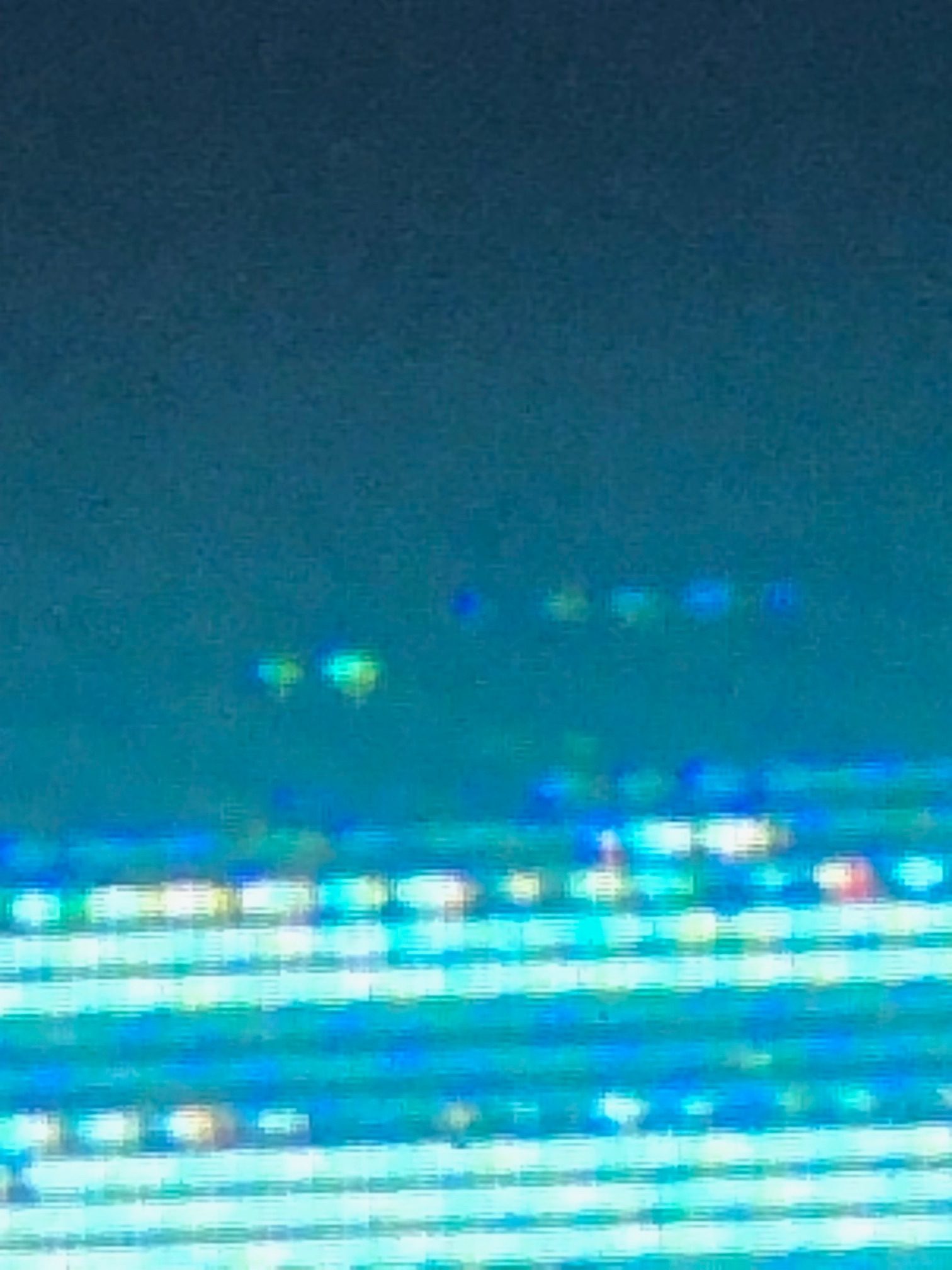 blue screen and light