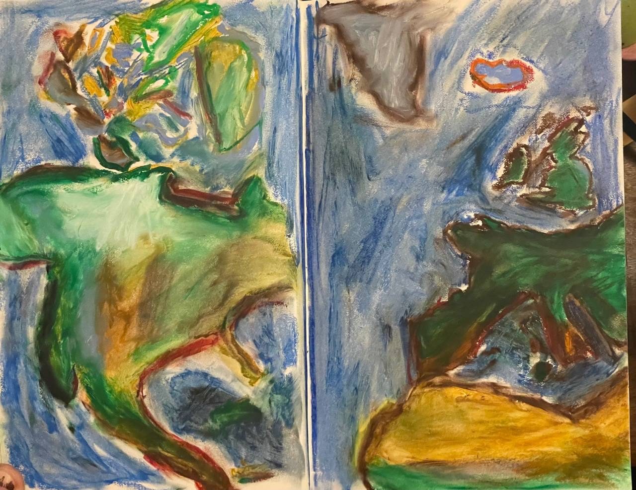 A drawing of the Atlantic