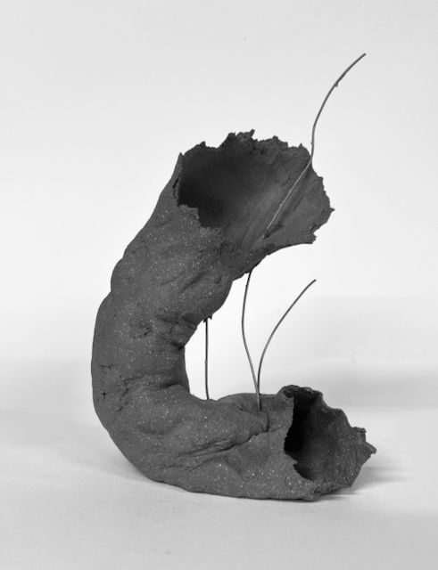 C shaped clay with wires