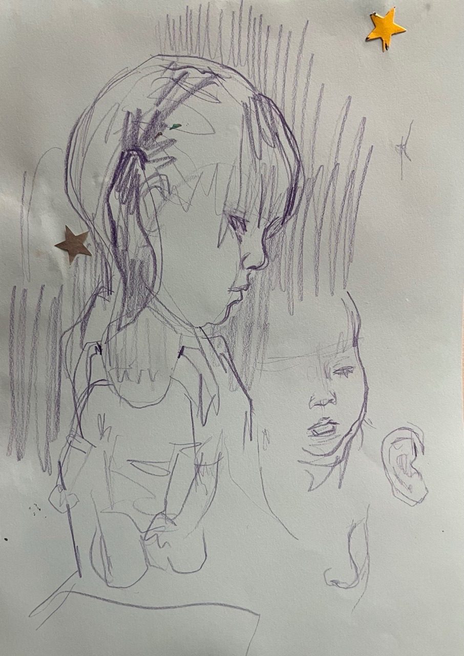 Drawings of two year old girl