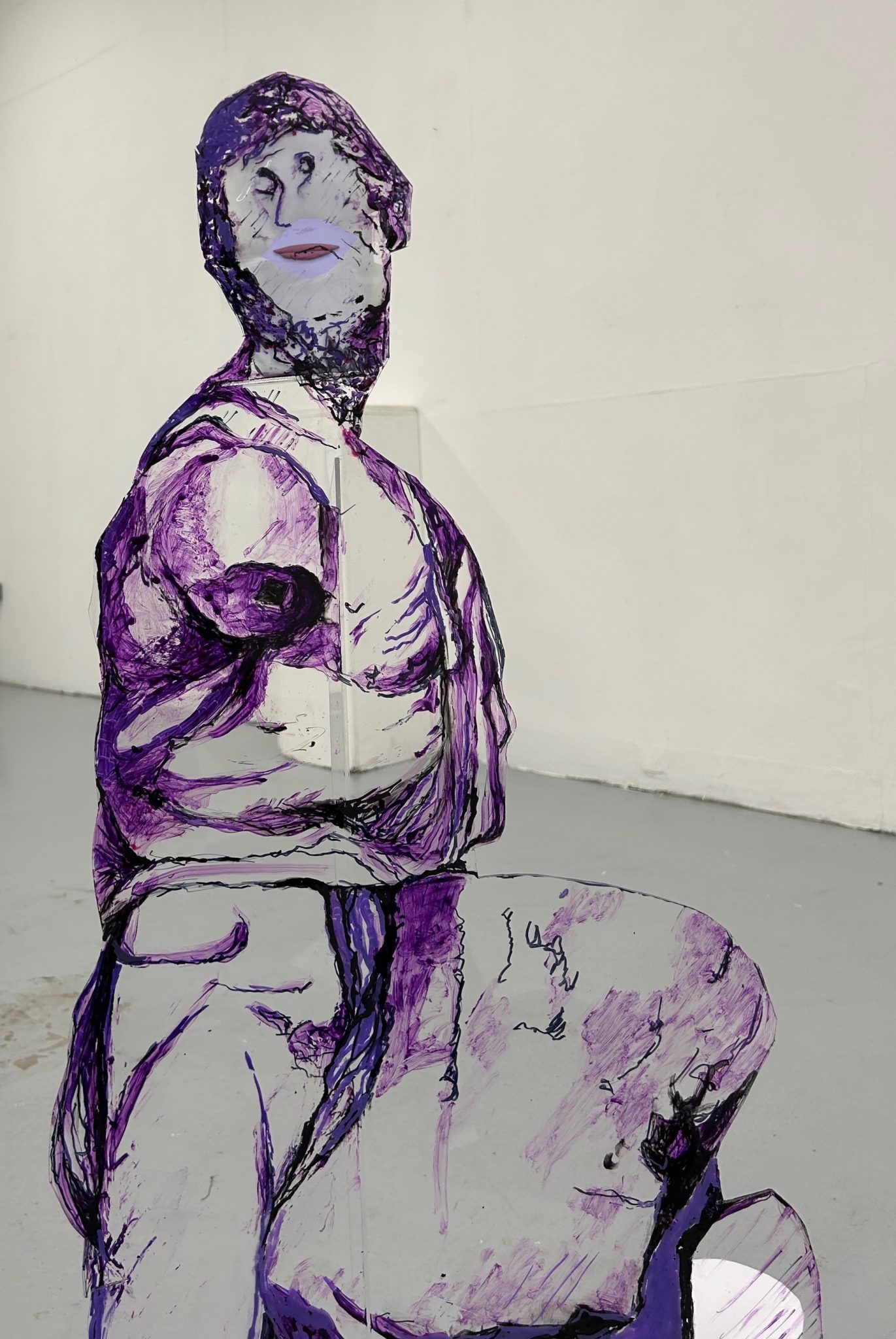 Installation - Acrylic Talking Statue of Pasquino (Sound not included in this submission)