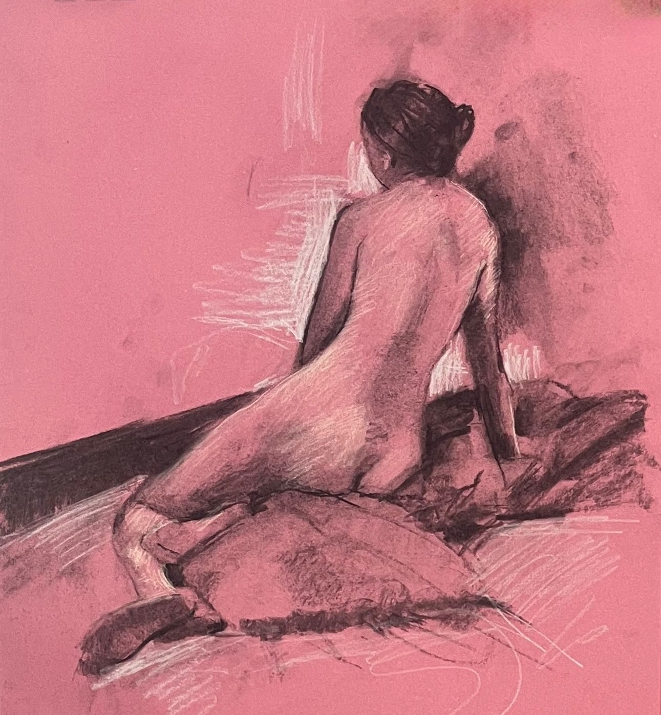 Charcoal life drawing