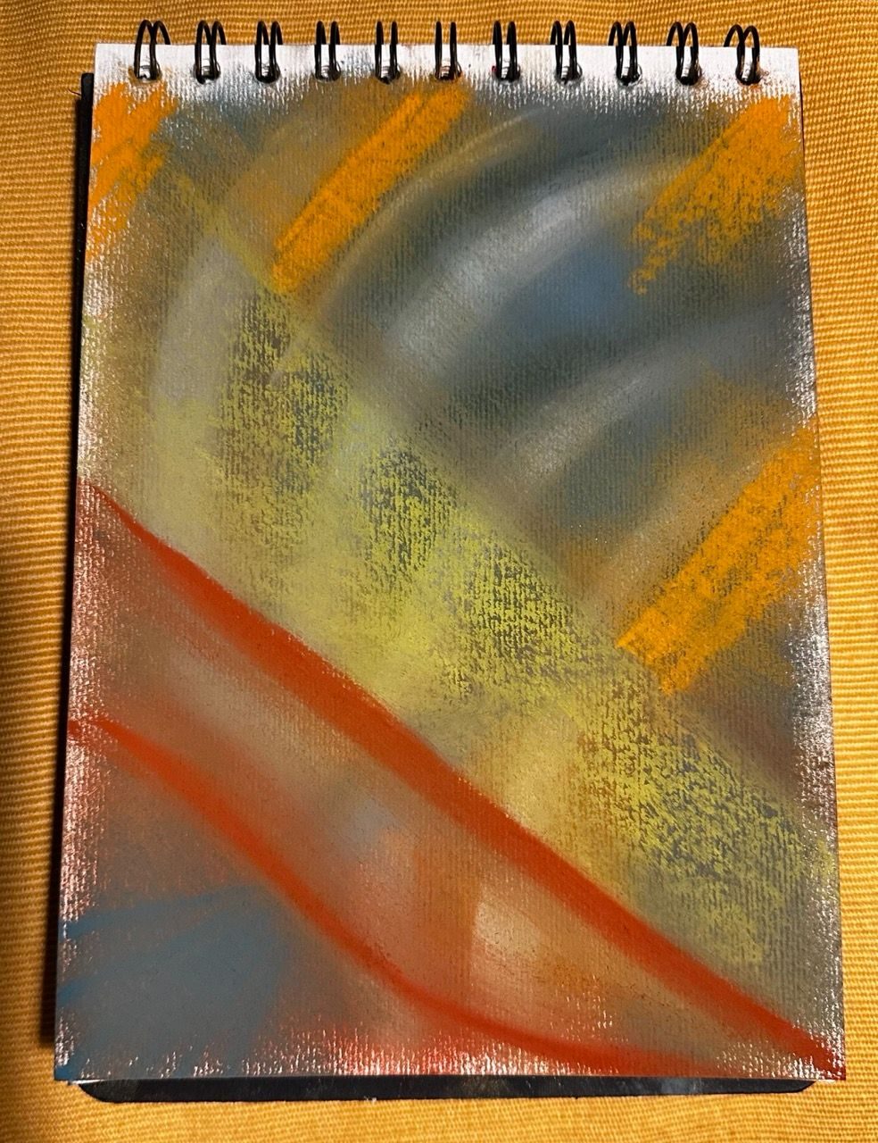 chalk pastel on paper