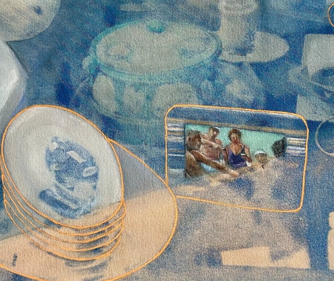 Detail from a new painting - Mixed Medium