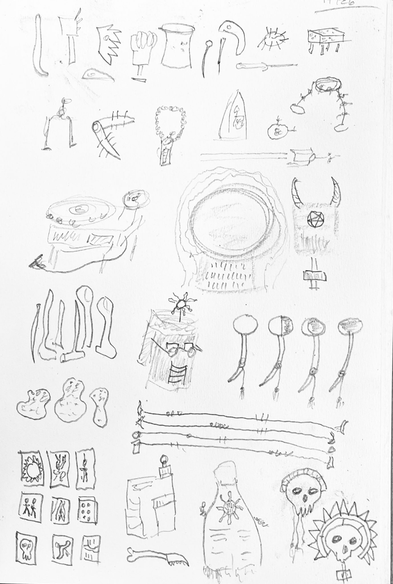 Numerous Occult pottery tools and safety equipment