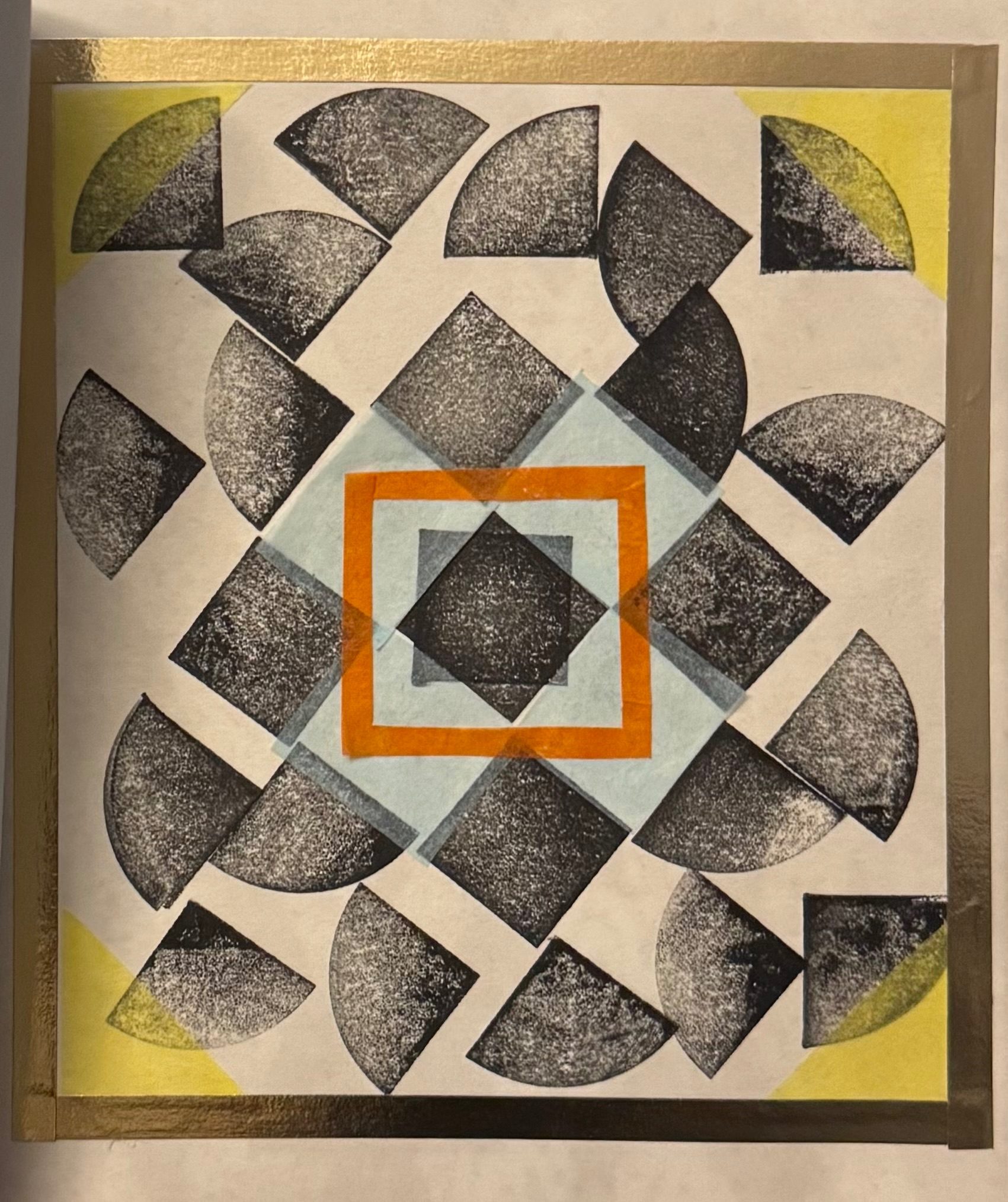 Black and white pattern.