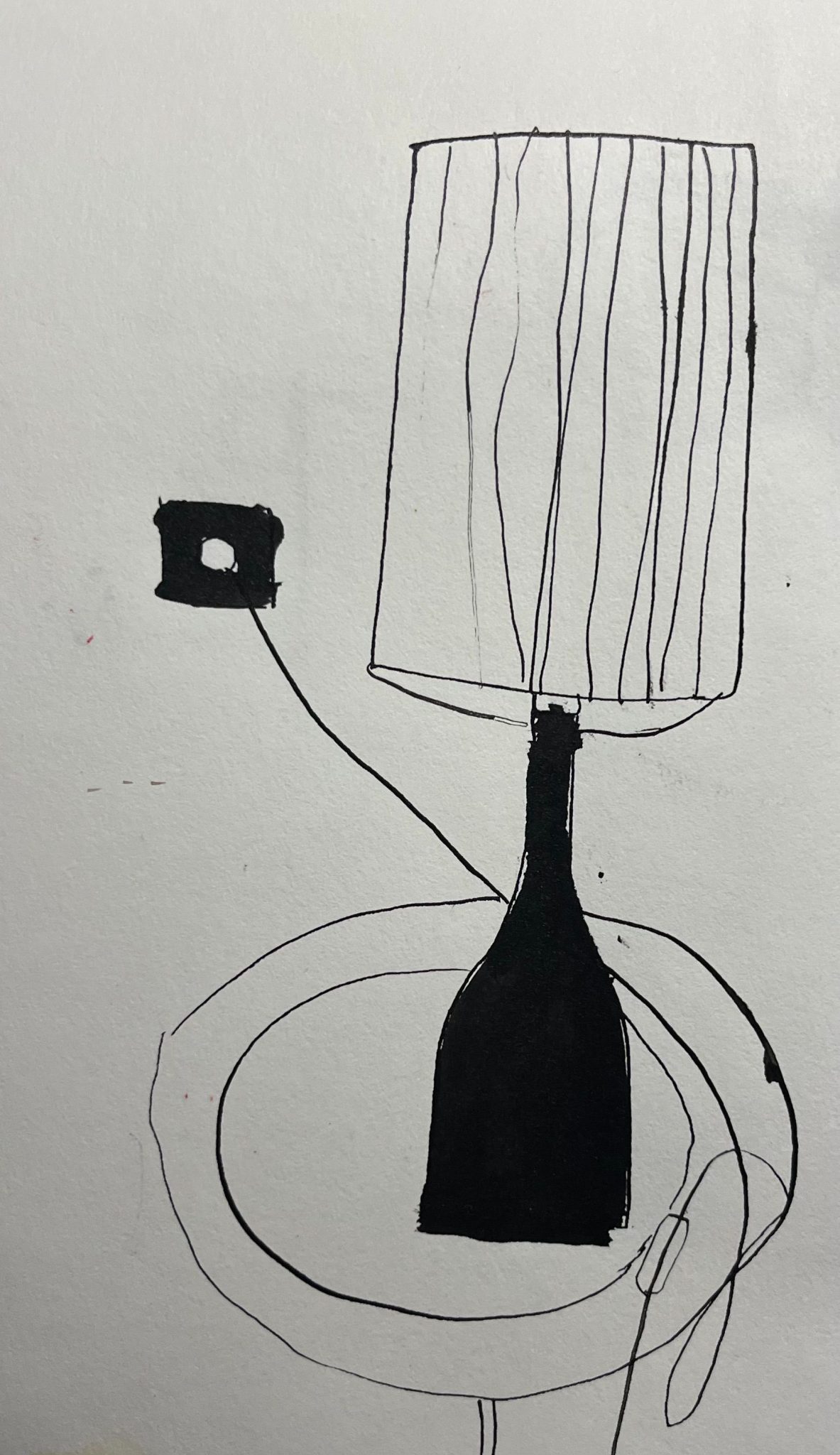 Indian ink on watercolour paper