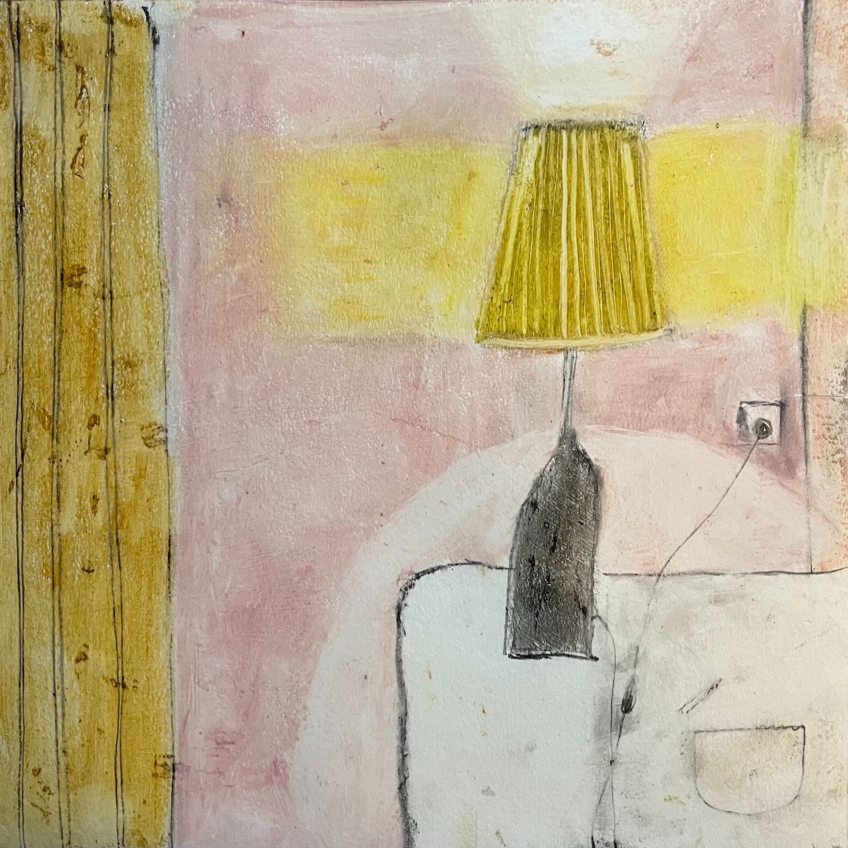 Oil stick and graphite on 350 gsm primed paper