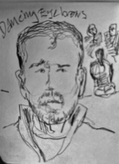 A Drawing of a slightly amusing chap at the airport..