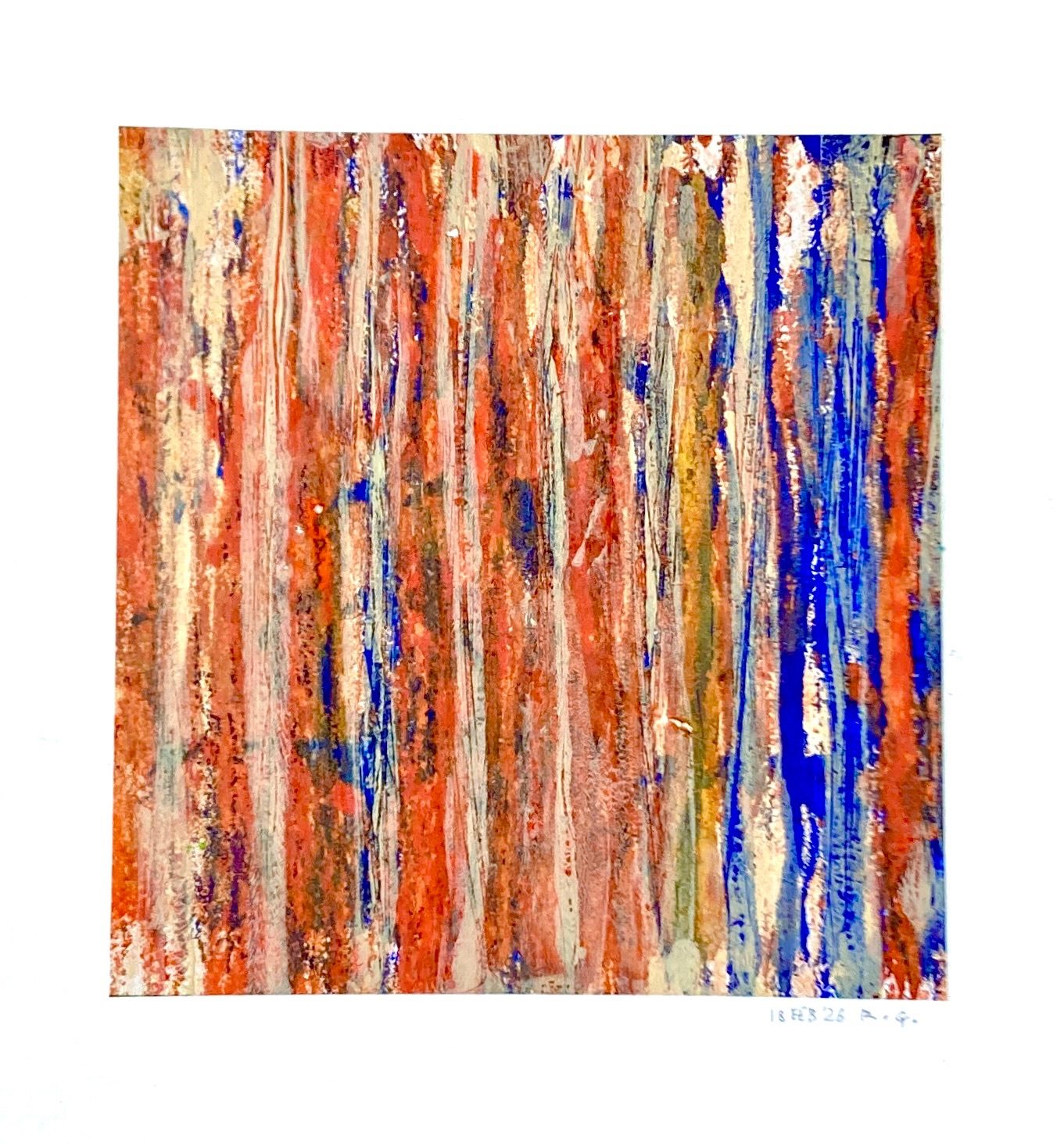 Gelli plate print on paper