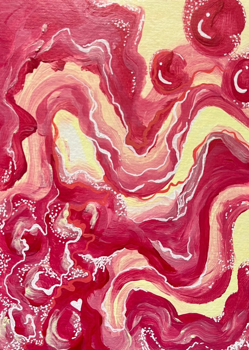 I usually start with darker shades and lighten them when painting so in response to todays prompt I tried starting with the lighter shades.