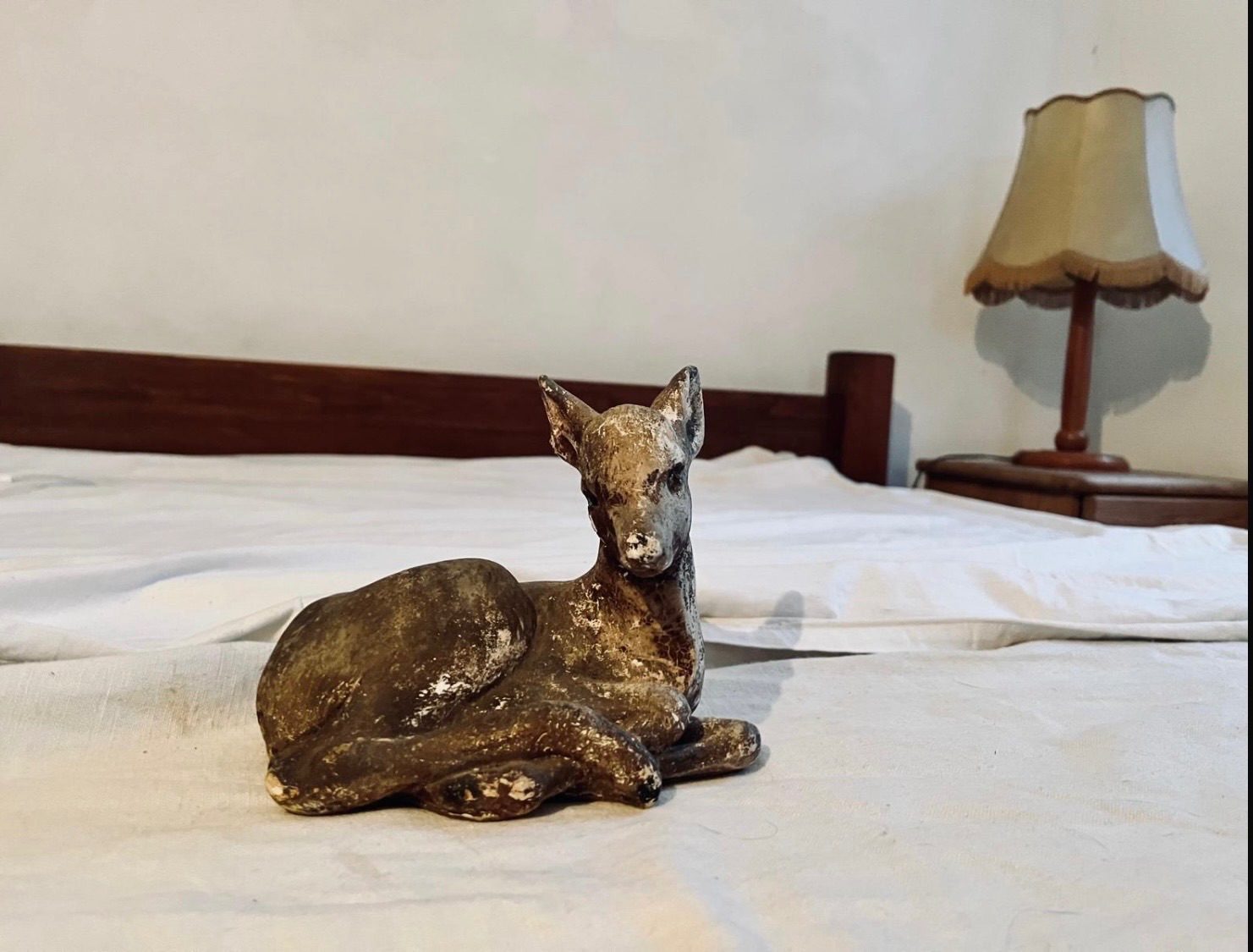 Sculpture of a deer.