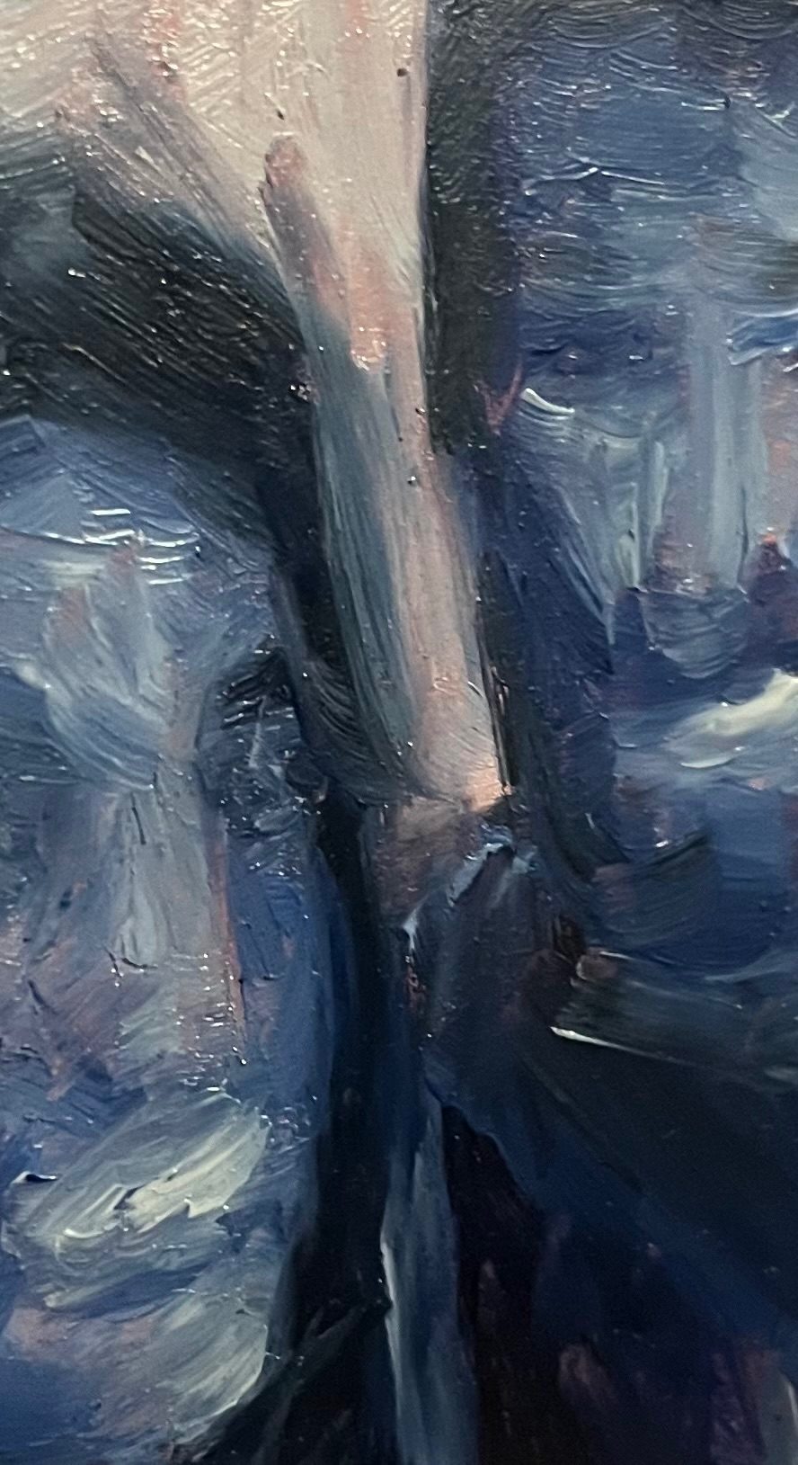 Unfinished oil painting