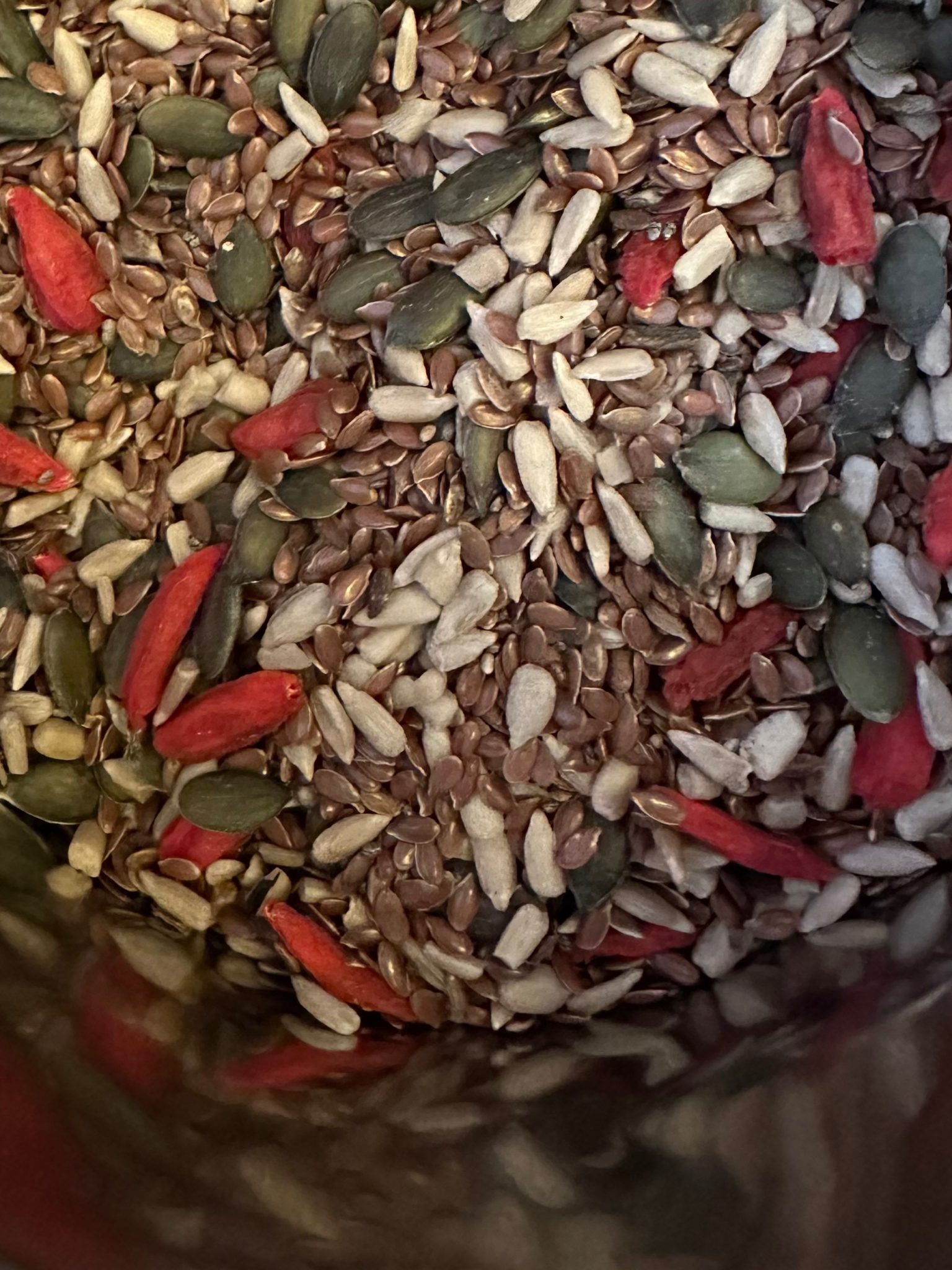 A mix of colourful seed in photography