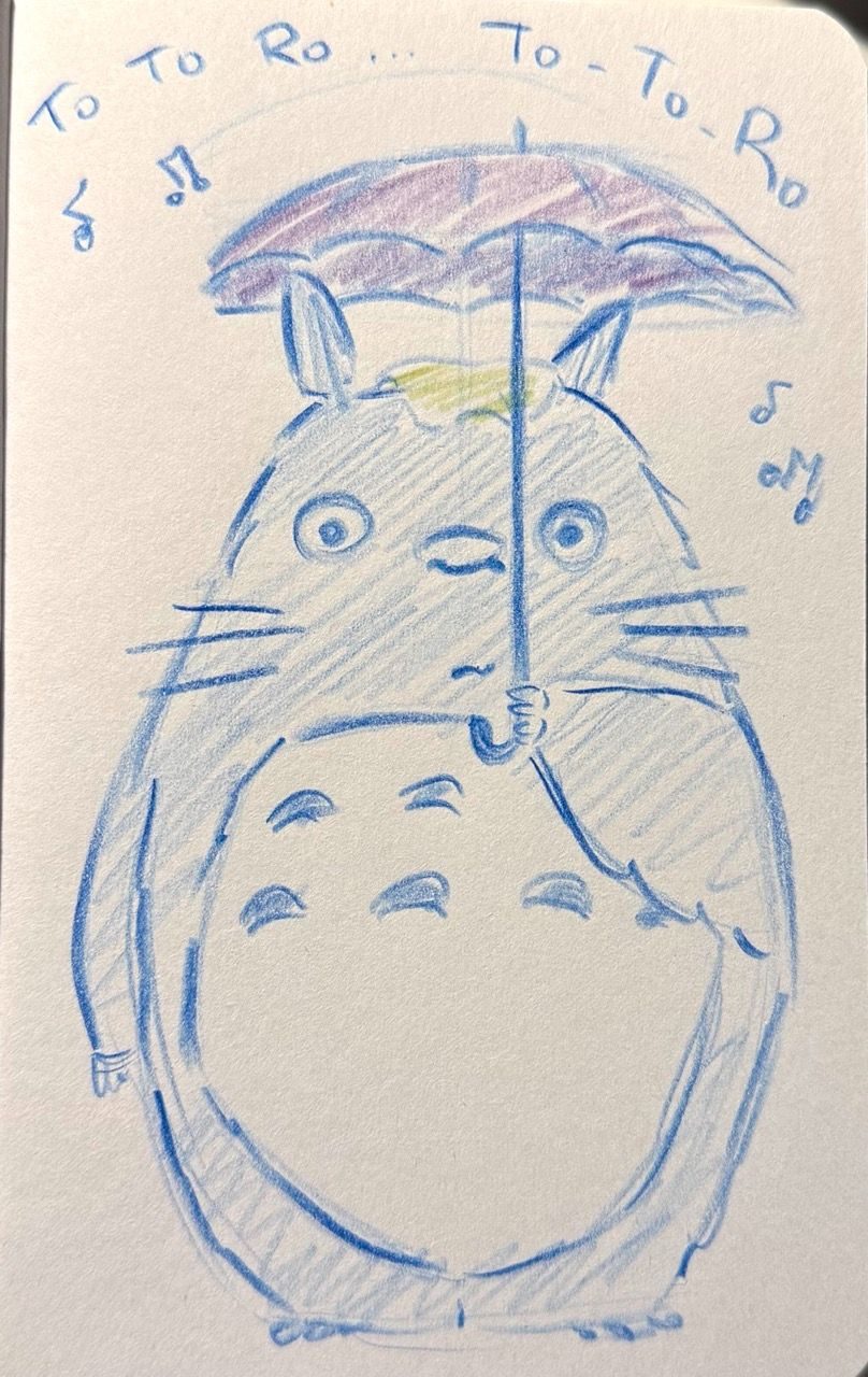 drawing Totoro