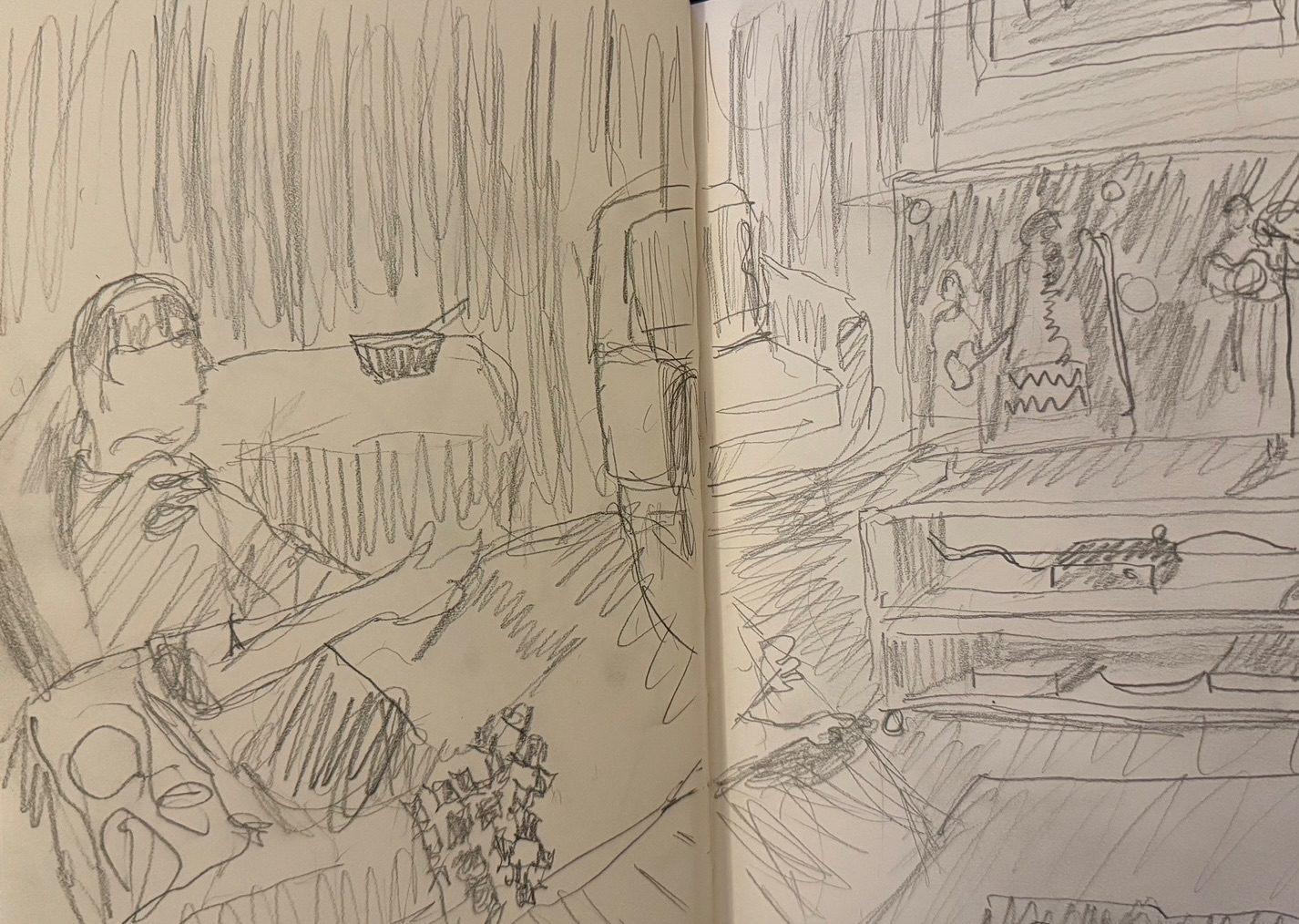 Pencil drawing in my sketchbook