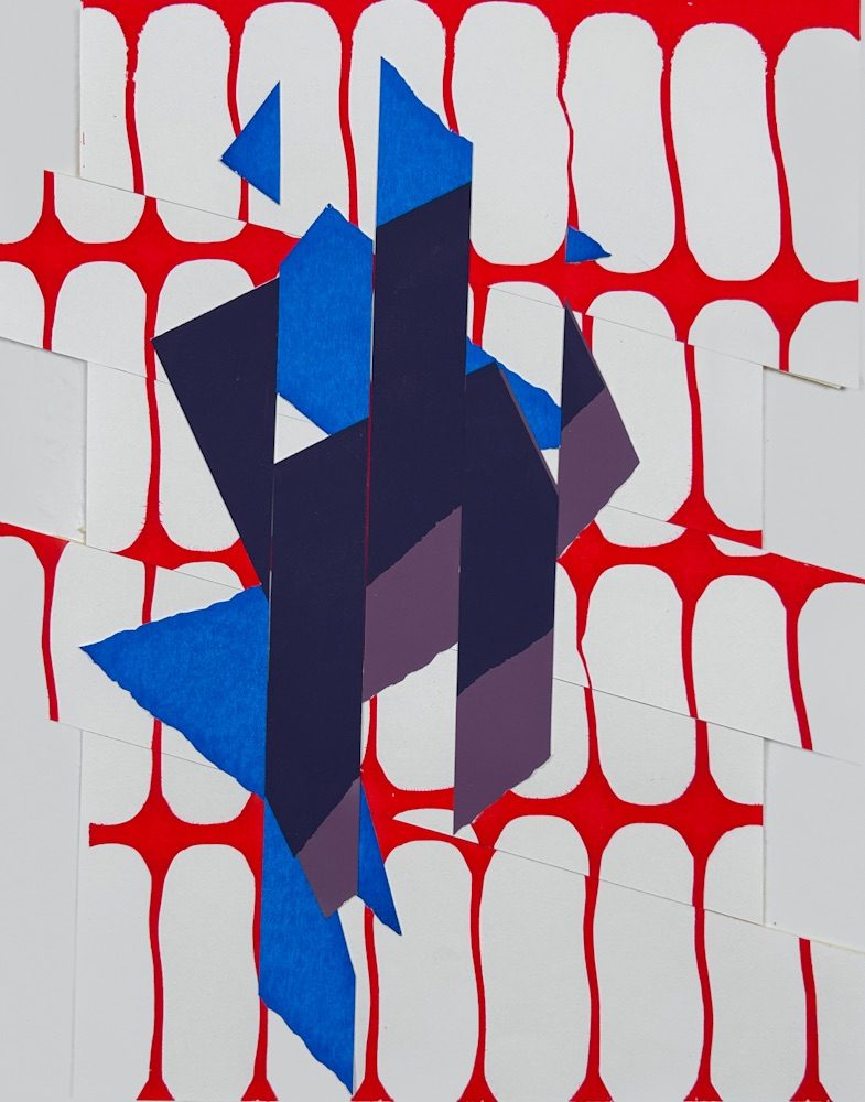 Screen print and paper cut