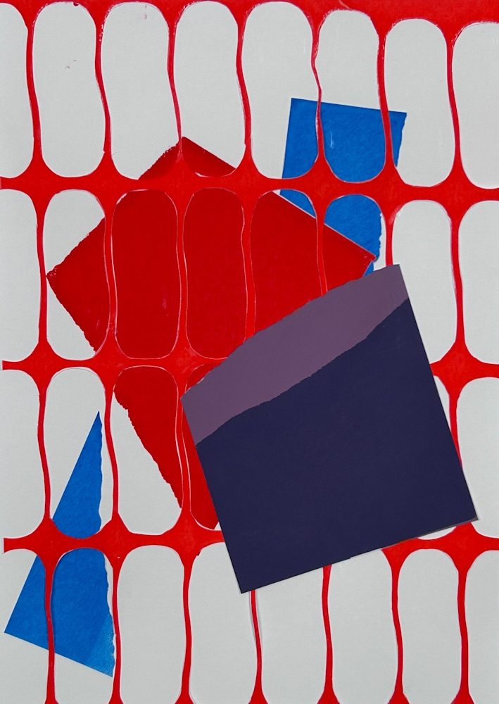 Screen print and paper cut