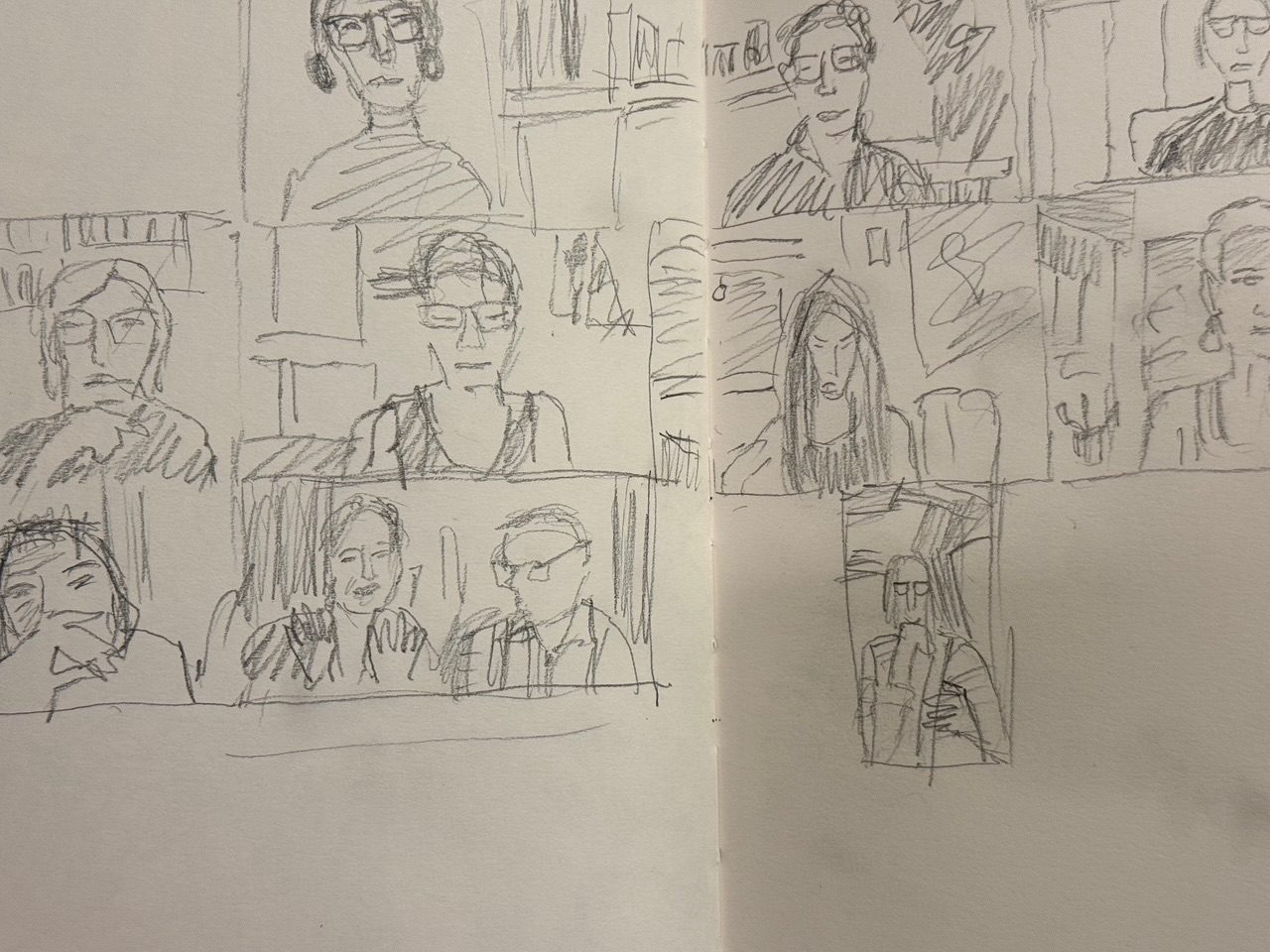 Pencil sketchbook drawing