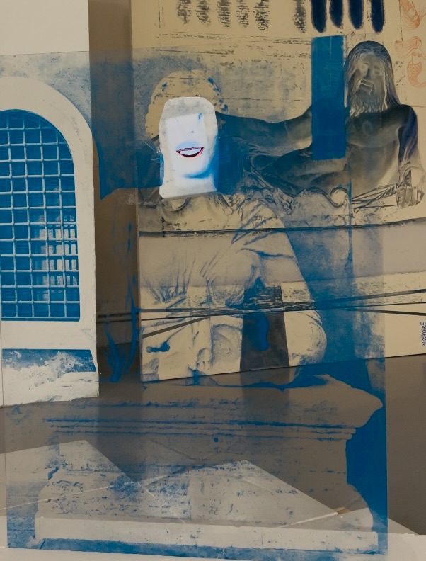 Talking Statue - Acrylic sheet, Printing, Wood Stand, Animation with sound