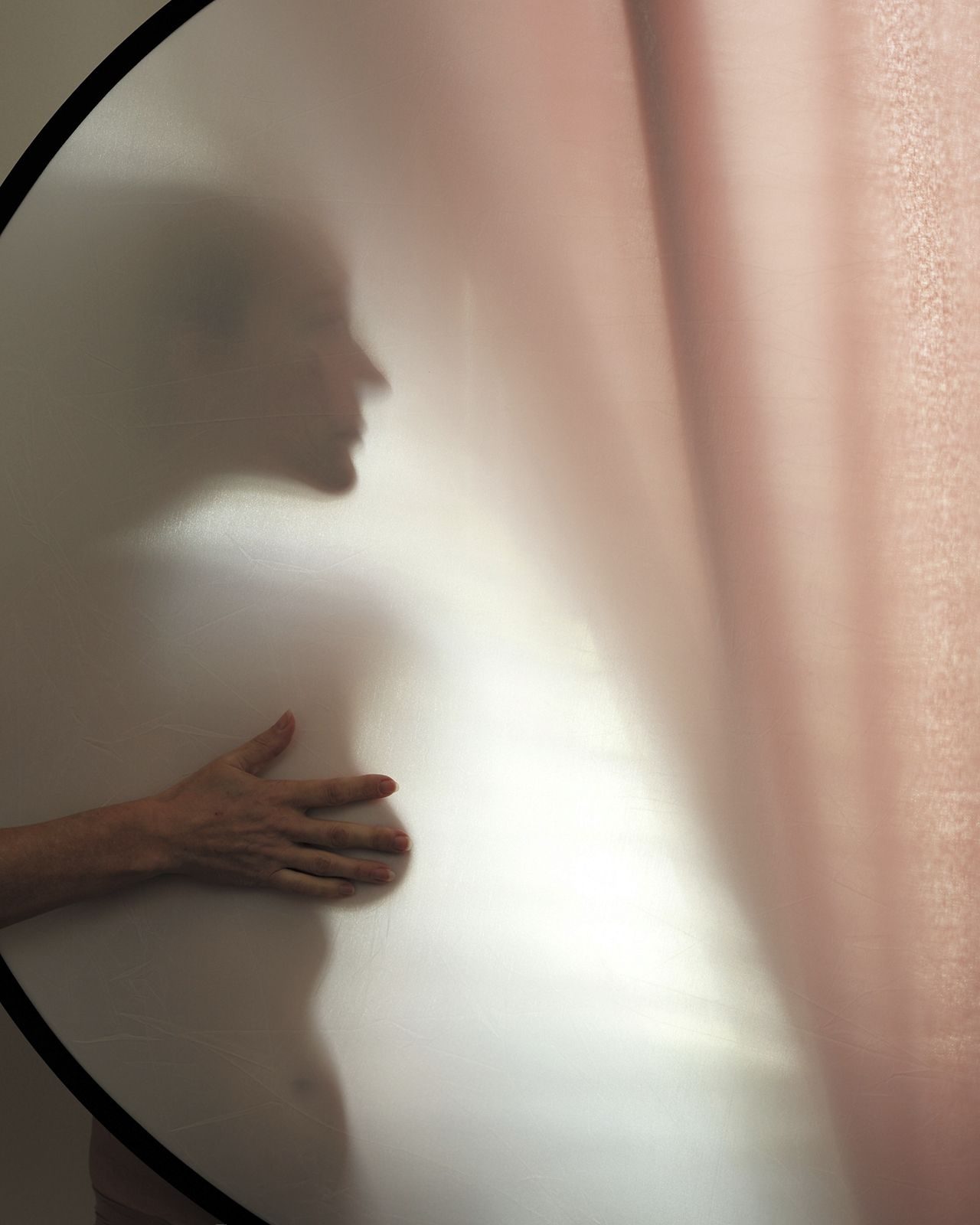 self-portrait through the fabric..