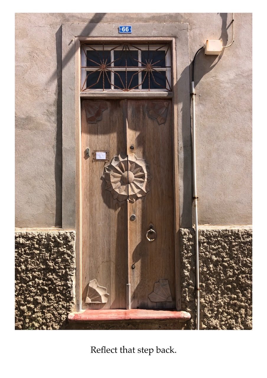 Reflect that step back.