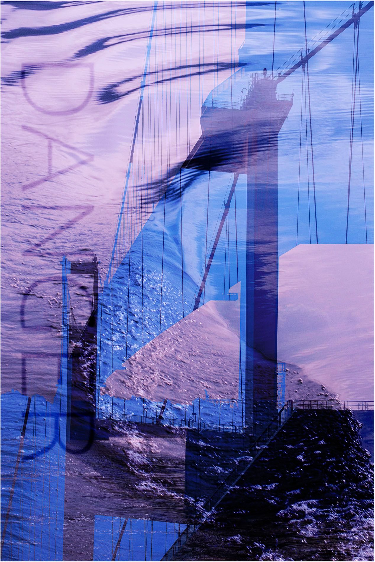 a composite between a multiple exposure and an ICM image