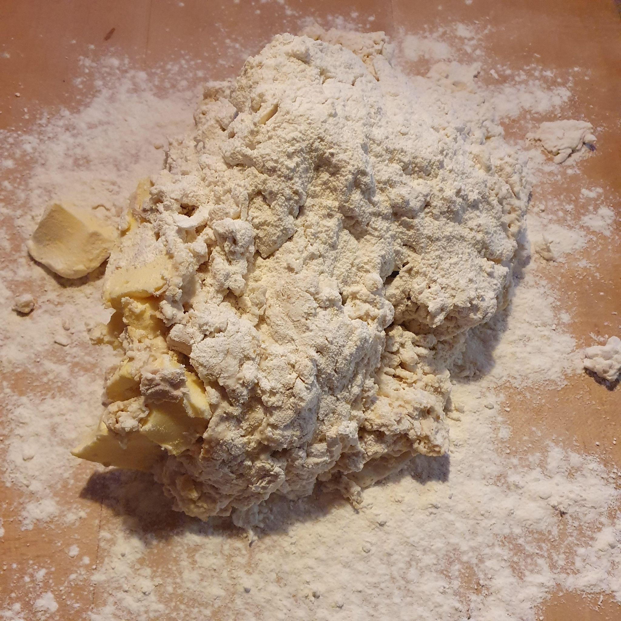 Making Bread with water, flour, yeast and a bit of milk. Turning this into an Island sketch.