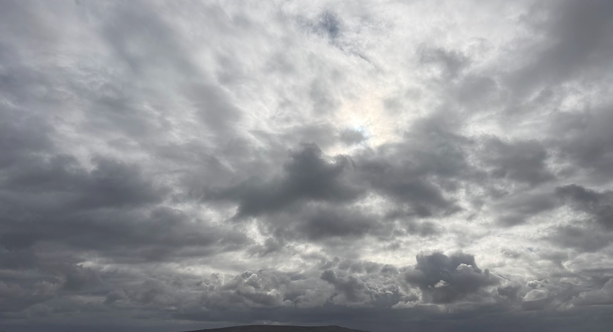 A cloud photo over Grassington taken from Yarnbury today