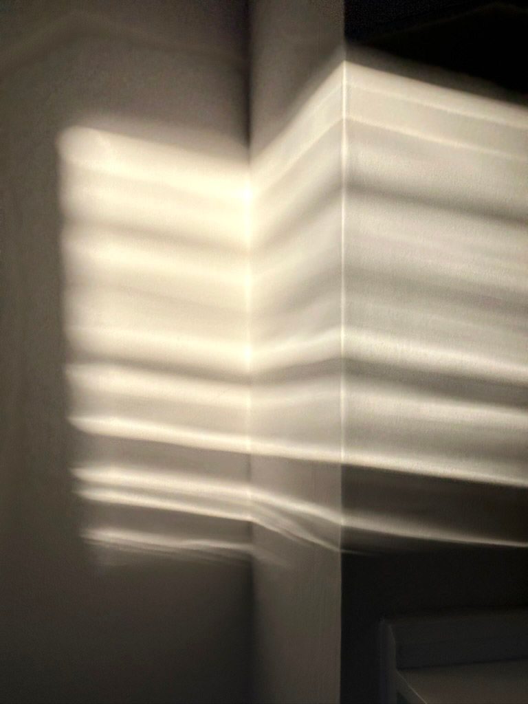 Reflected light on a wall